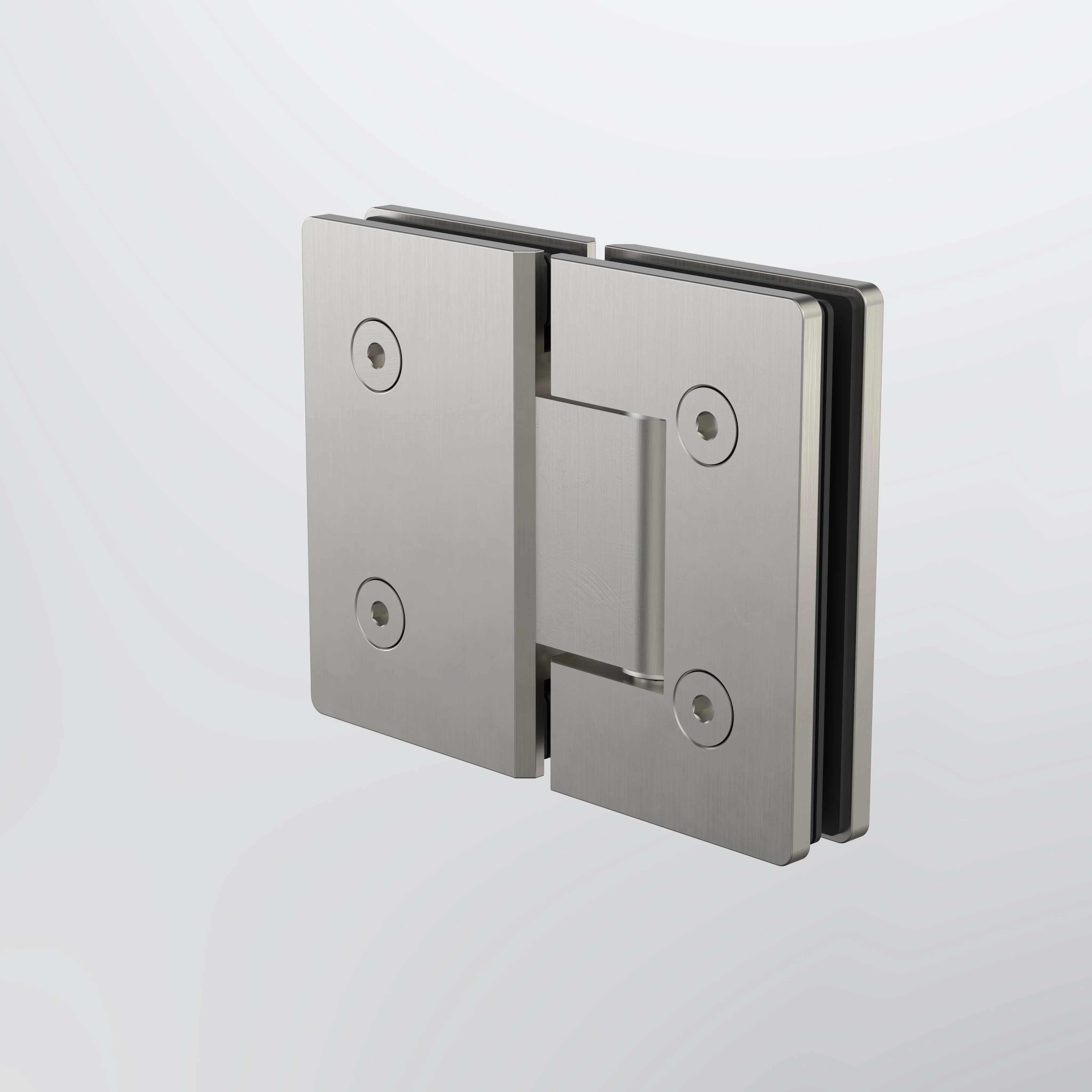 Caroma Glass to Glass Shower Door Hinge - Brushed Nickel - Image 2