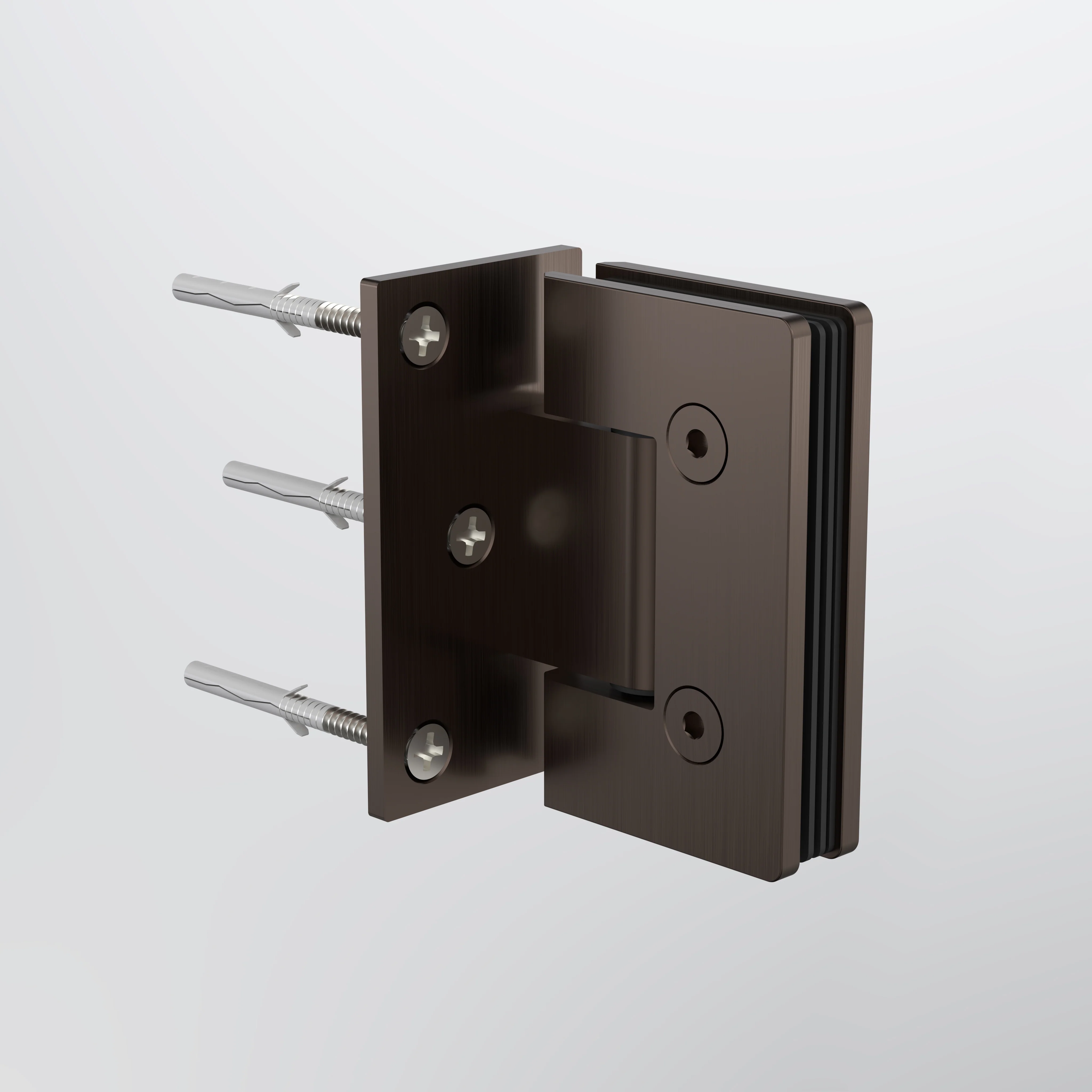 Caroma Glass to Wall Shower Door Hinge - Brushed Bronze - Image 2