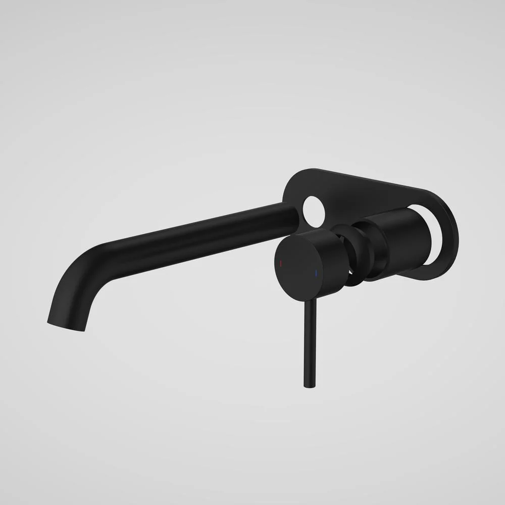 Caroma Liano II 210mm Wall Basin/Bath Single Plate (Trim-Kit) - Matte Black