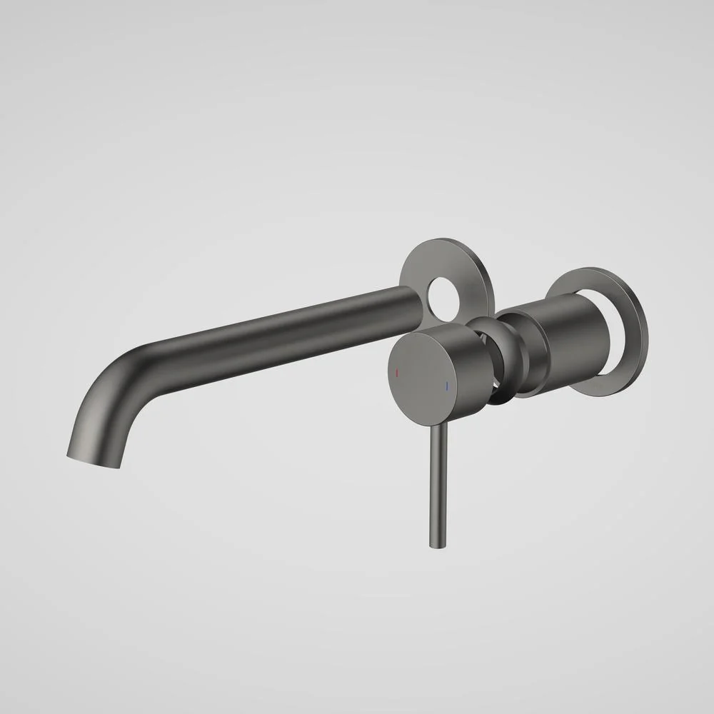 Caroma Liano II 210mm Wall Basin/Bath Twin Plate (Trim-Kit) - Gun Metal