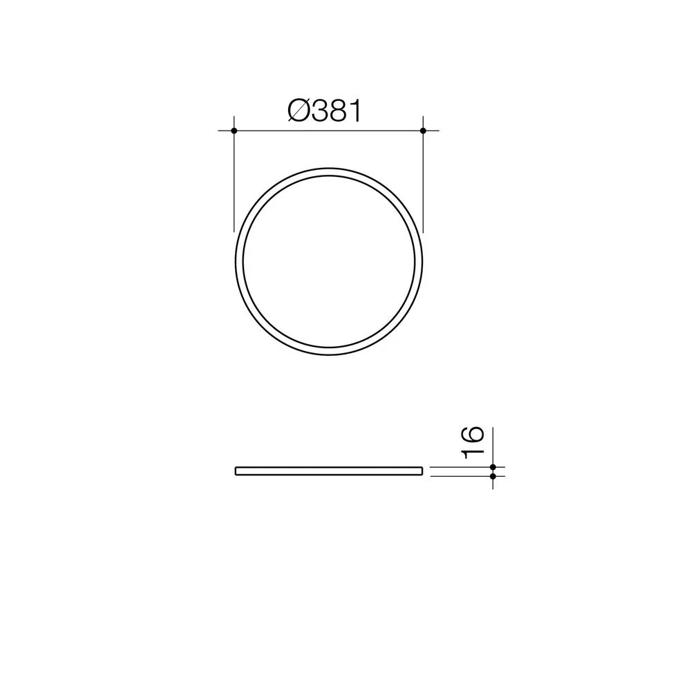 Caroma Liano II 400mm Round Basin Dress Ring - Brushed Bronze - Image 2
