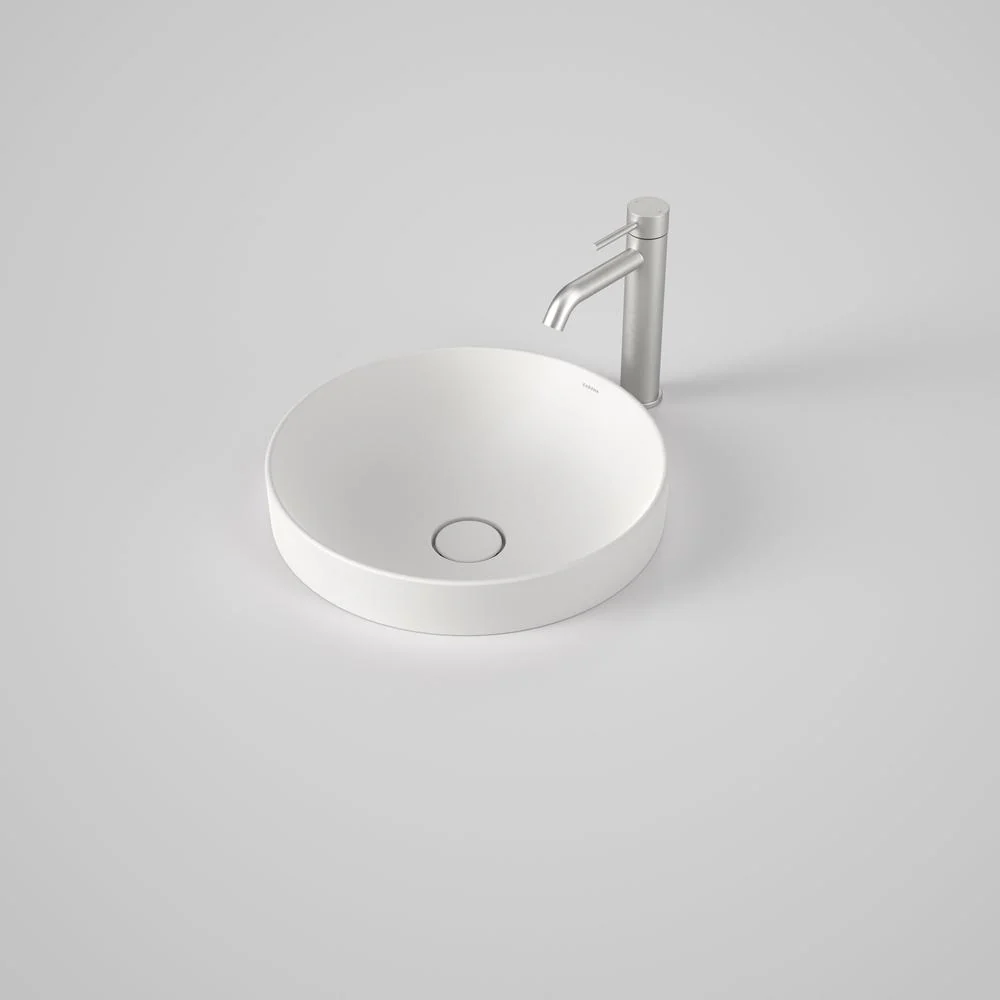 Caroma Liano II 400mm Round Inset Basin - Matte White