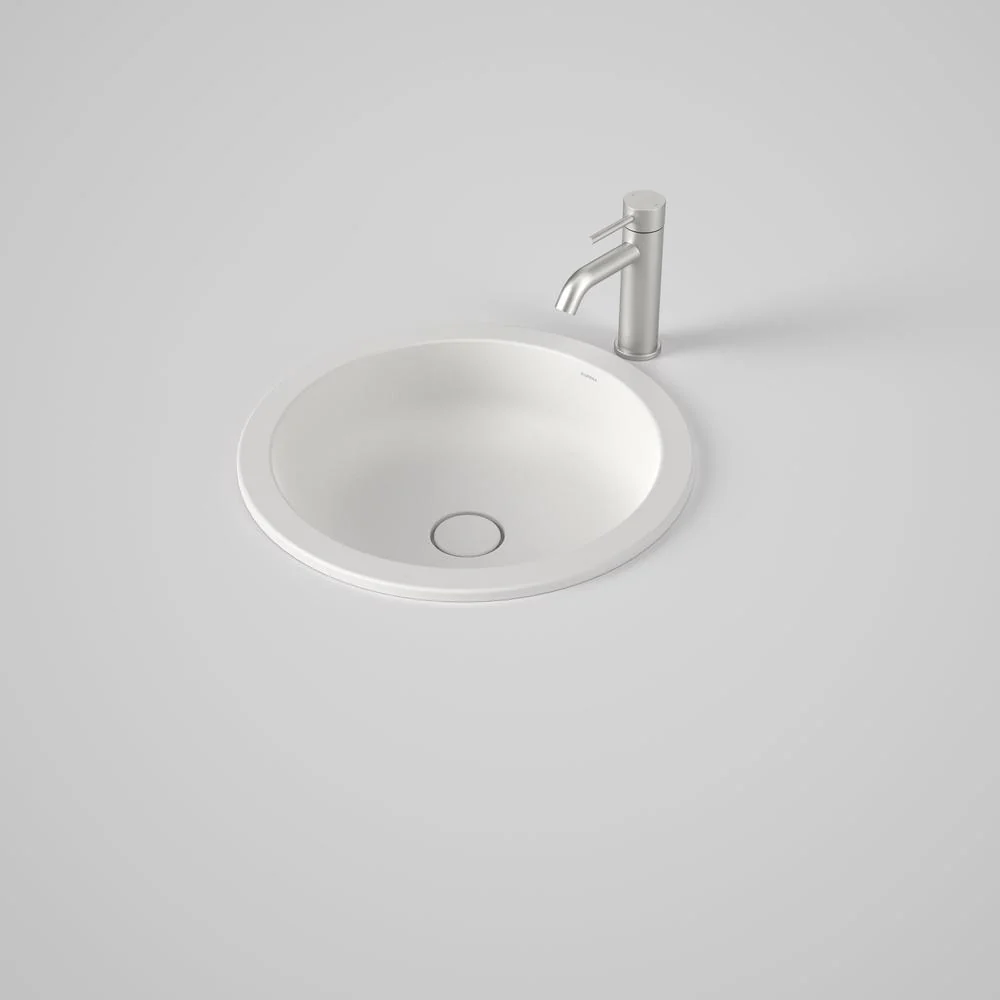 Caroma Liano II 440mm Round Under/Over Counter Basin - Matte White
