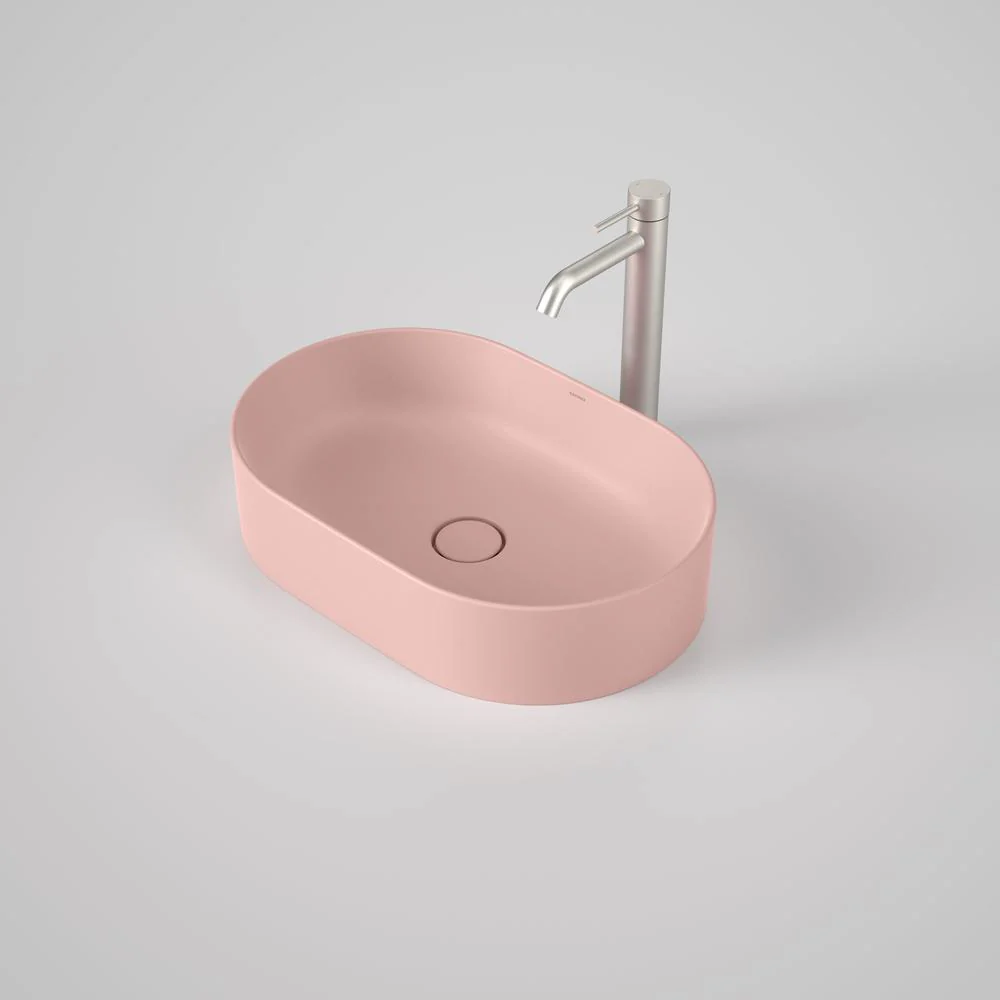 Caroma Liano II 530mm Pill Above Counter Basin - Matte Pink