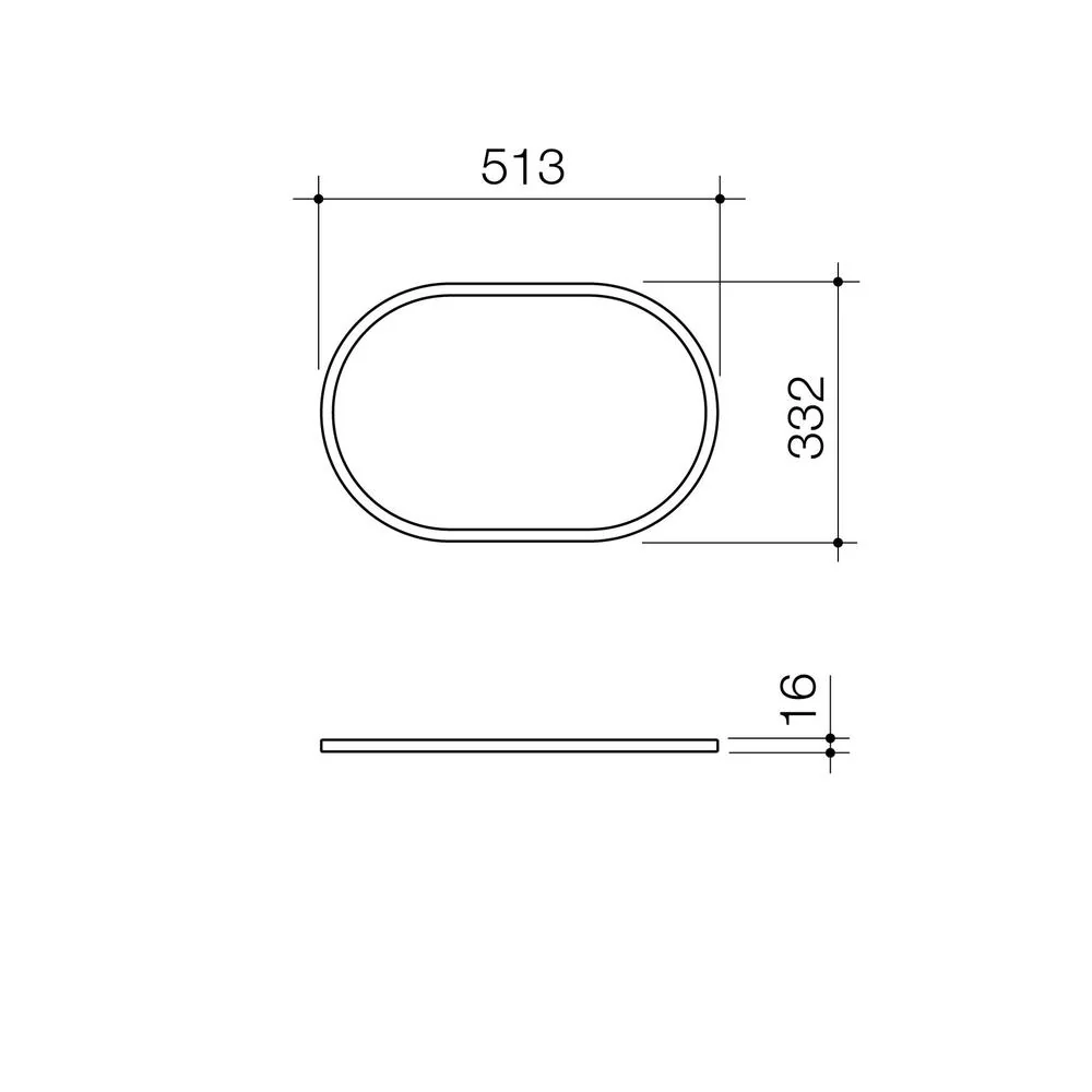 Caroma Liano II 530mm Pill Basin Dress Ring - Matte Black - Image 2