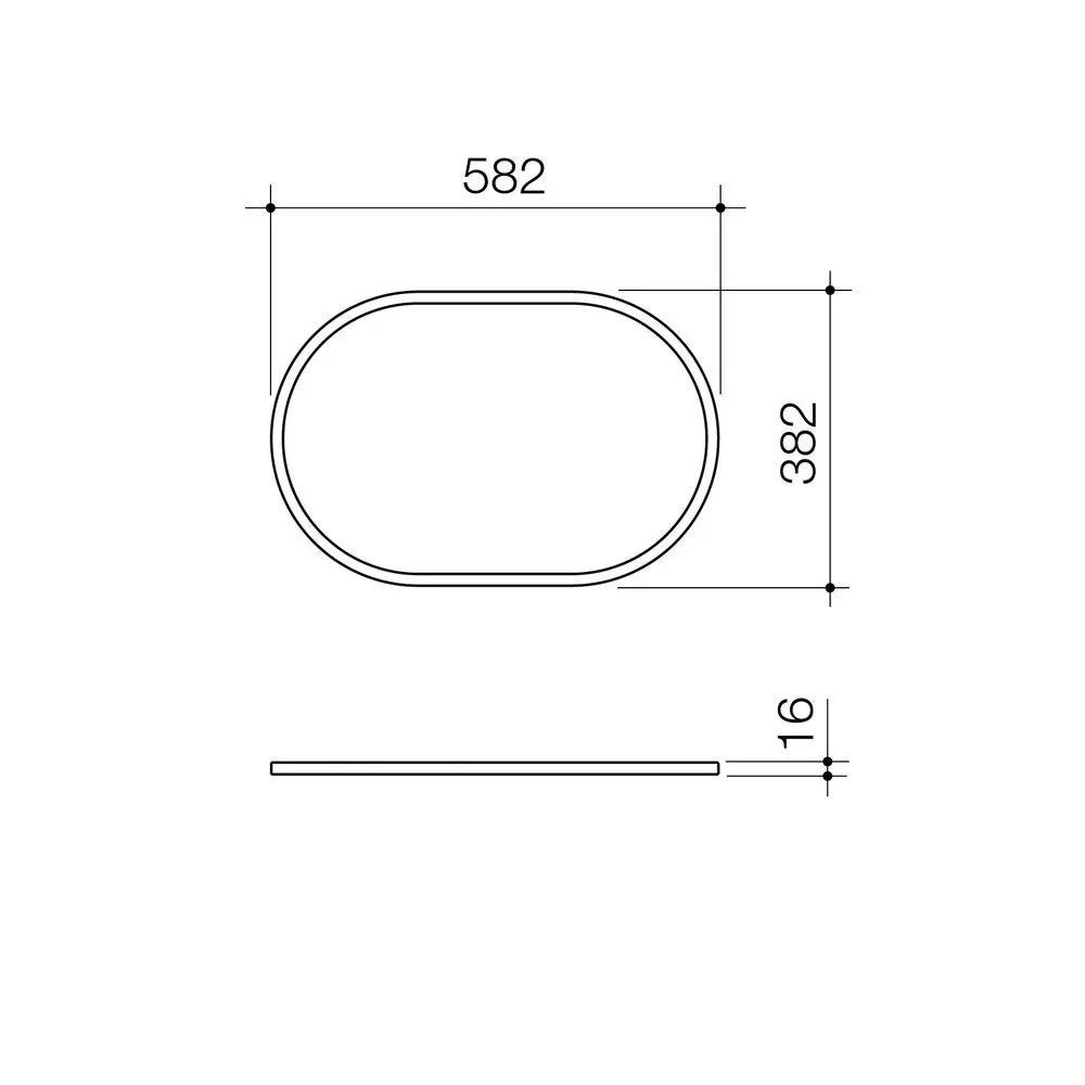 Caroma Liano II 600mm Pill Basin Dress Ring - Matte Black - Image 2