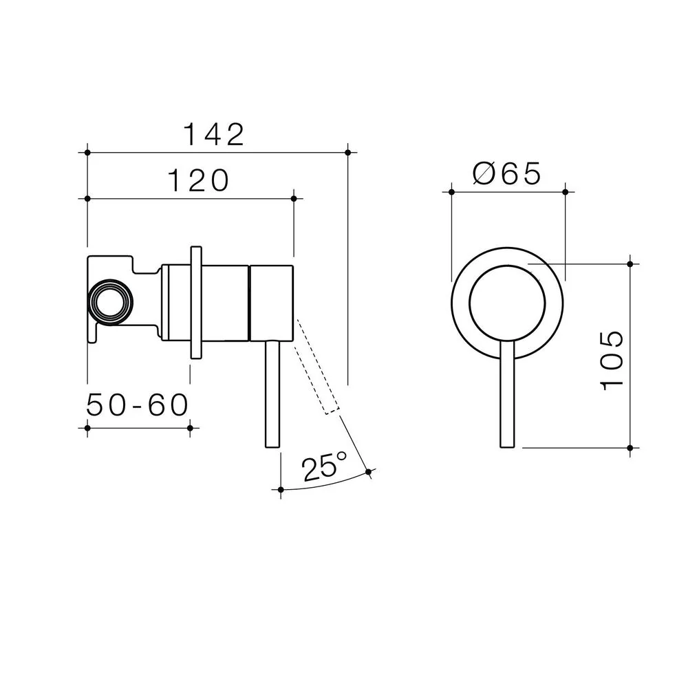 Caroma Liano II Bath/Shower Mixer - Chrome - Image 2
