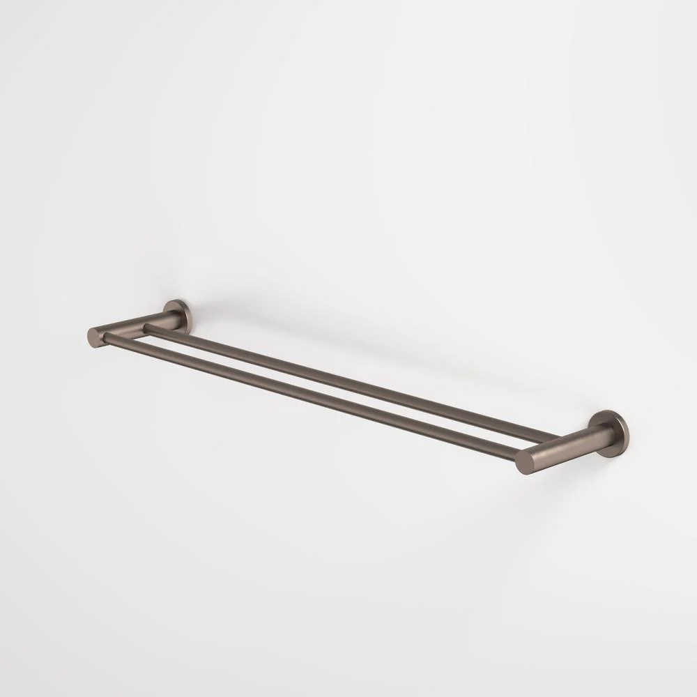 Caroma Liano II Double Towel Rail 640mm - Brushed Bronze