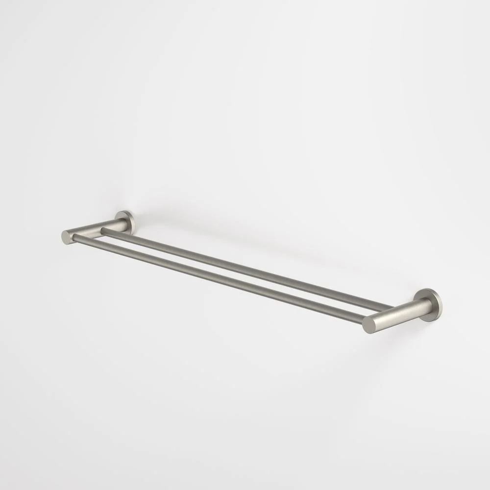Caroma Liano II Double Towel Rail 640mm - Brushed Nickel