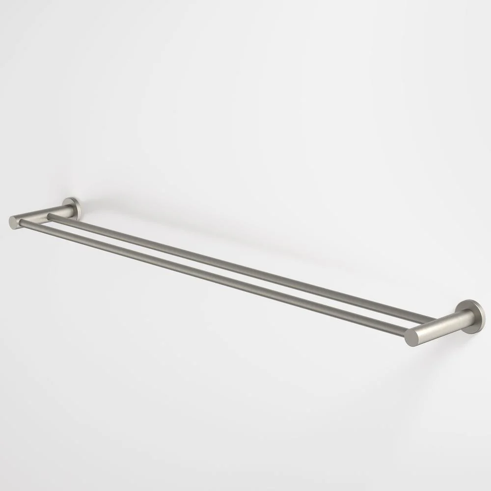 Caroma Liano II Double Towel Rail 840mm - Brushed Nickel