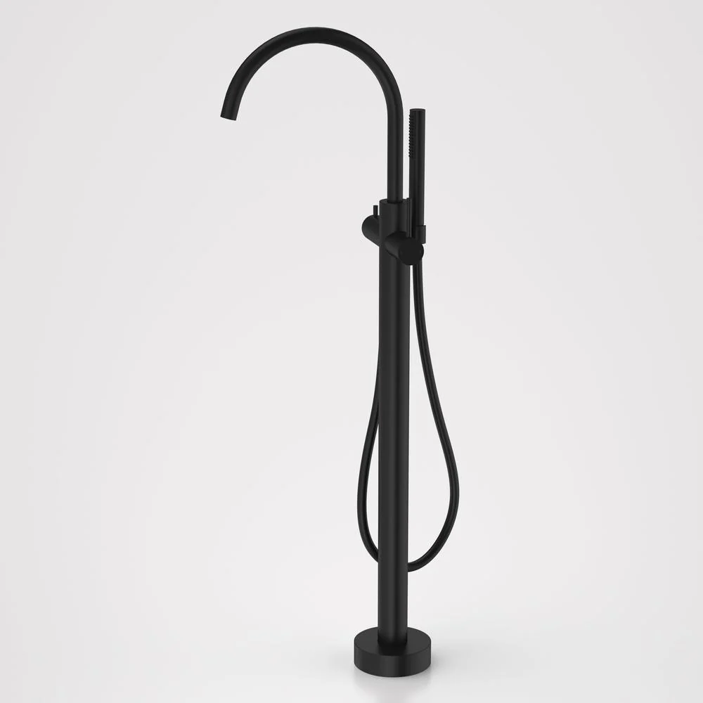 Caroma Liano II Freestanding Bath Filler with Hand Shower - Black