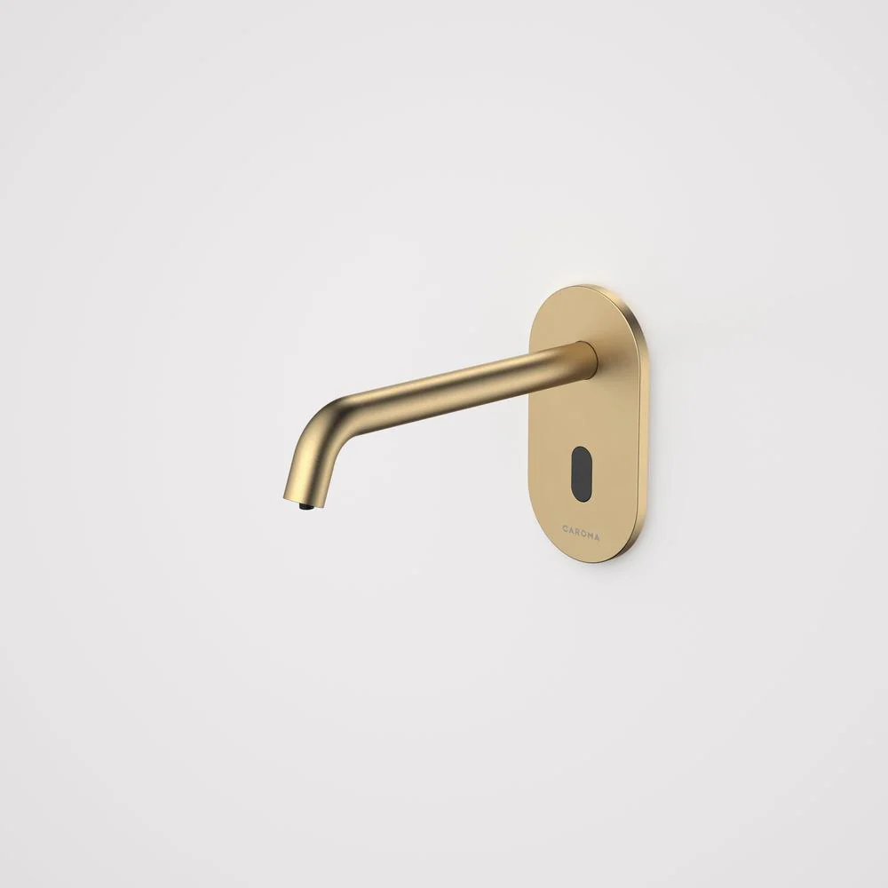 Caroma Liano II Sensor Wall Mounted Soap Dispenser Kit - Brushed Brass
