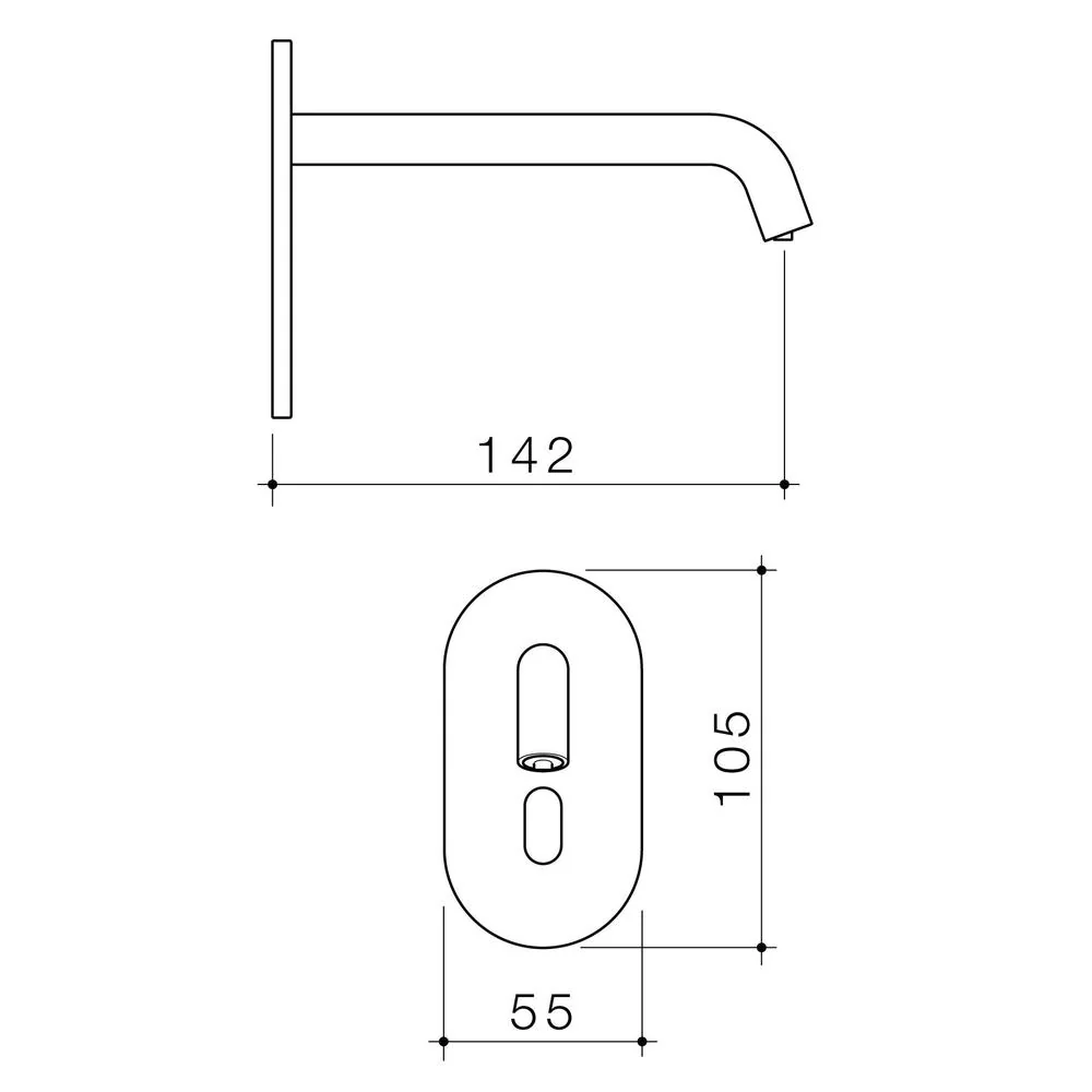 Caroma Liano II Sensor Wall Mounted Soap Dispenser Kit - Brushed Brass - Image 2