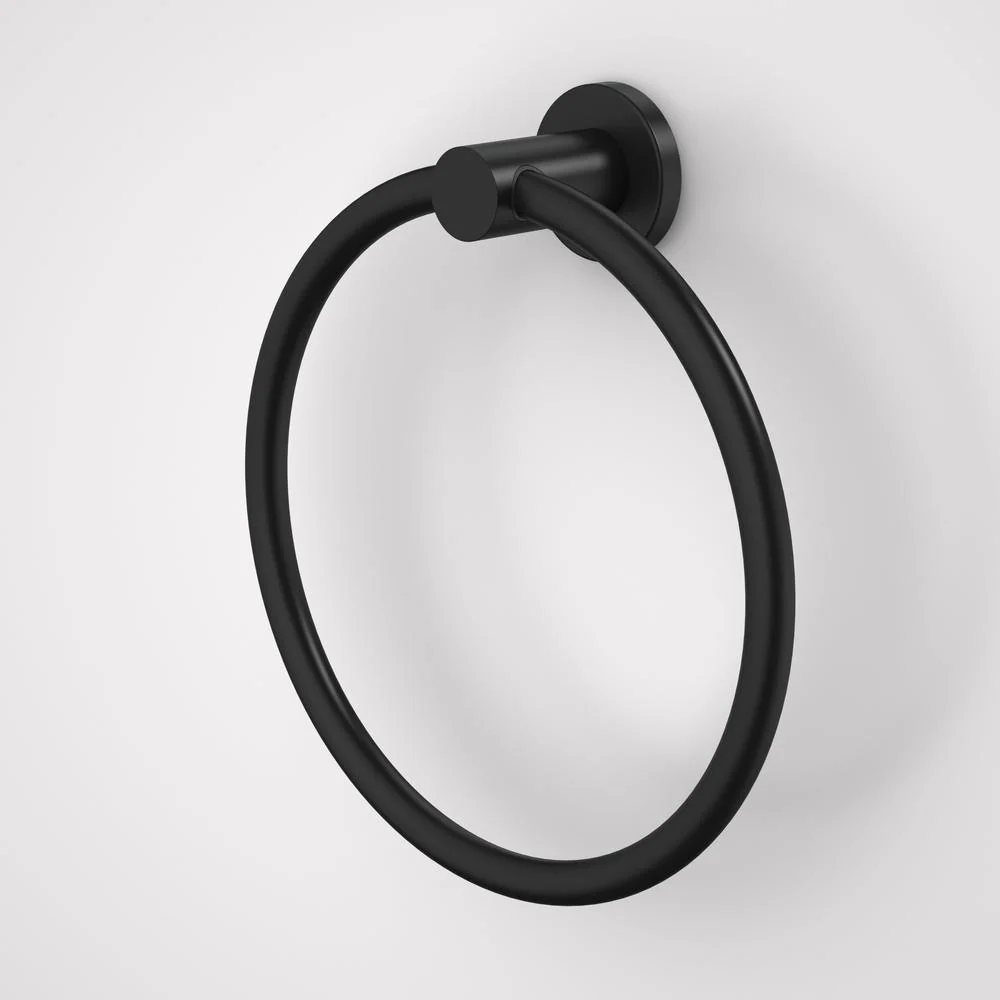 Caroma Liano II Towel Ring - Matte Black
