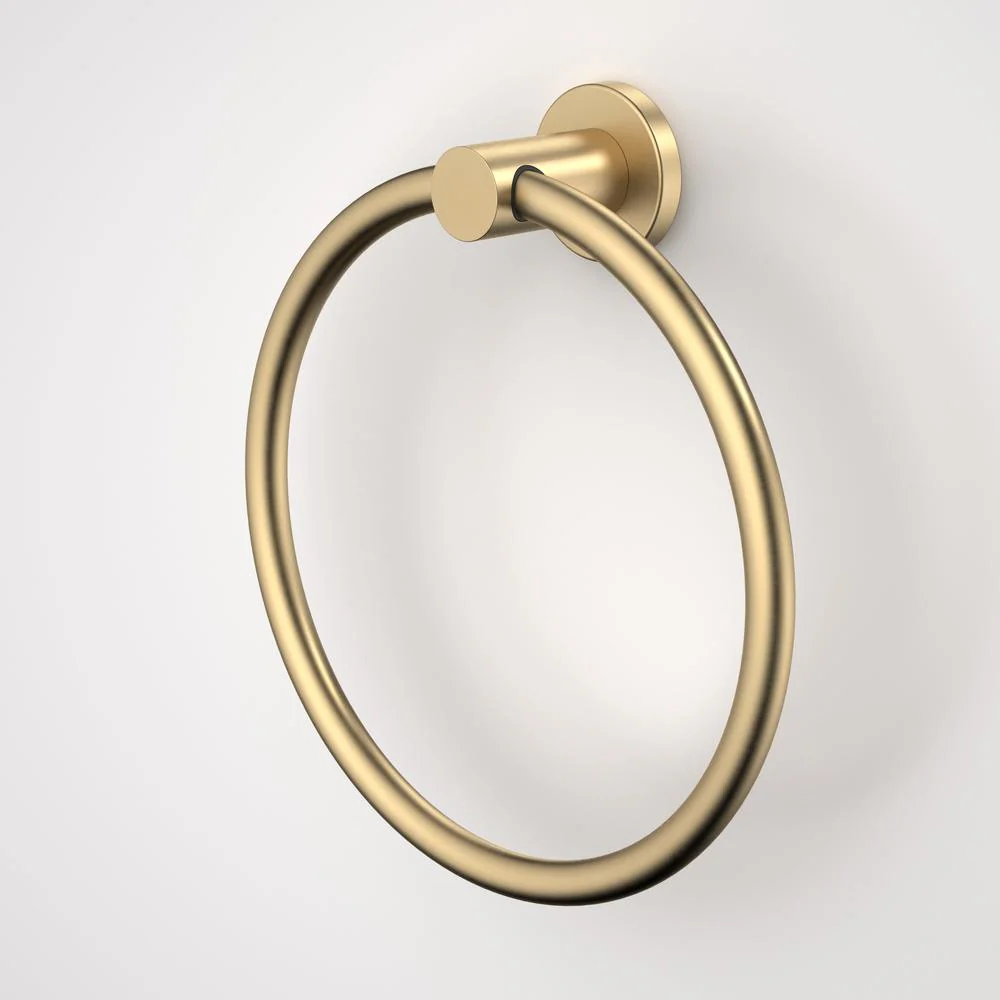 Caroma Liano II Towel Ring - Brushed Brass
