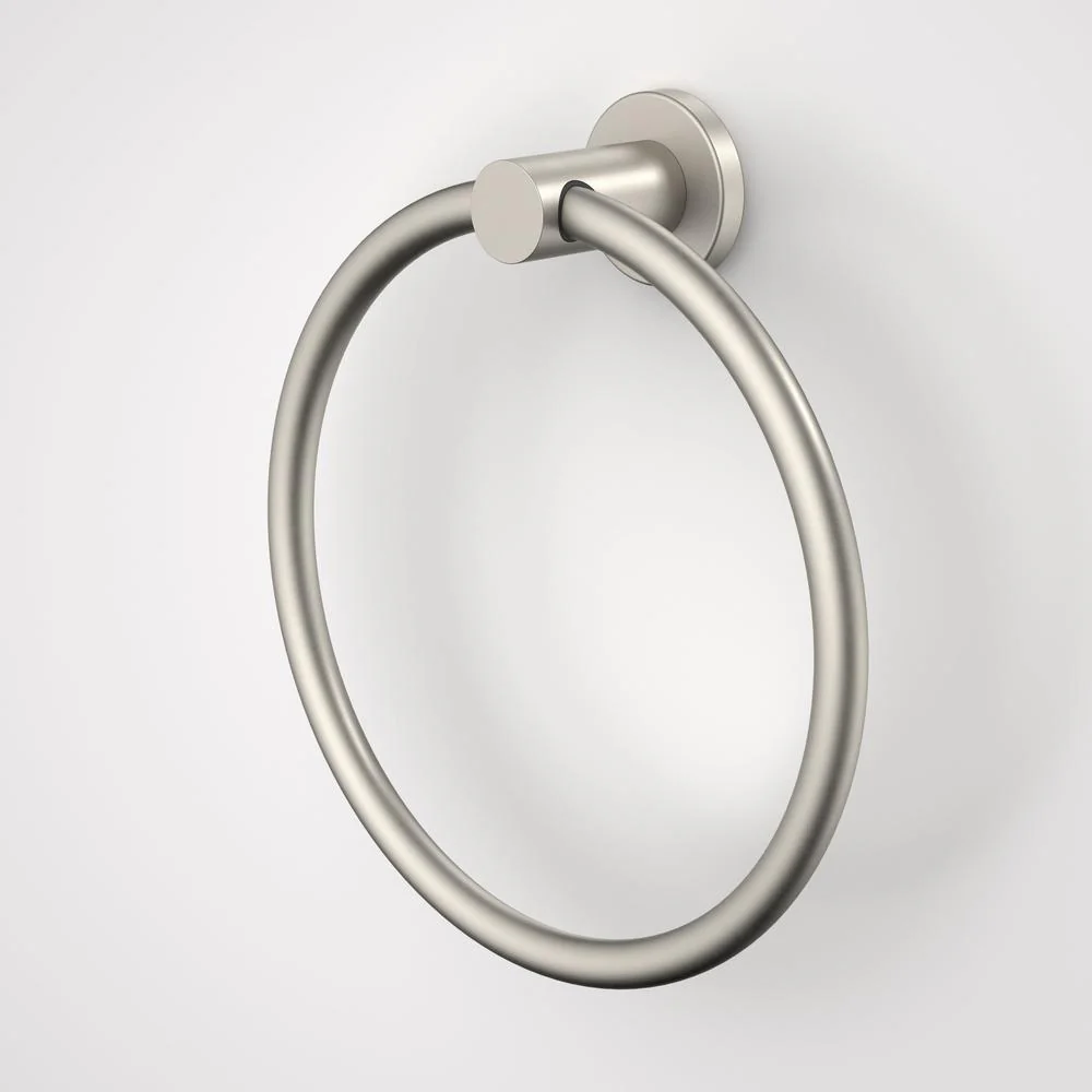 Caroma Liano II Towel Ring - Brushed Nickel