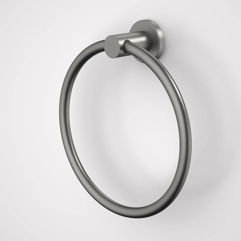 Caroma Liano II Towel Ring - Gun Metal