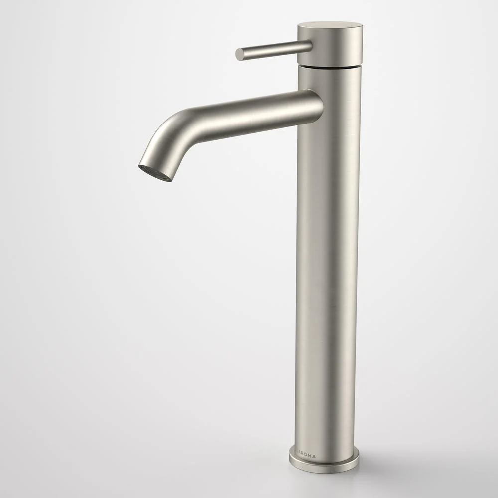 Caroma Liano II Tower Basin Mixer - Brushed Nickel