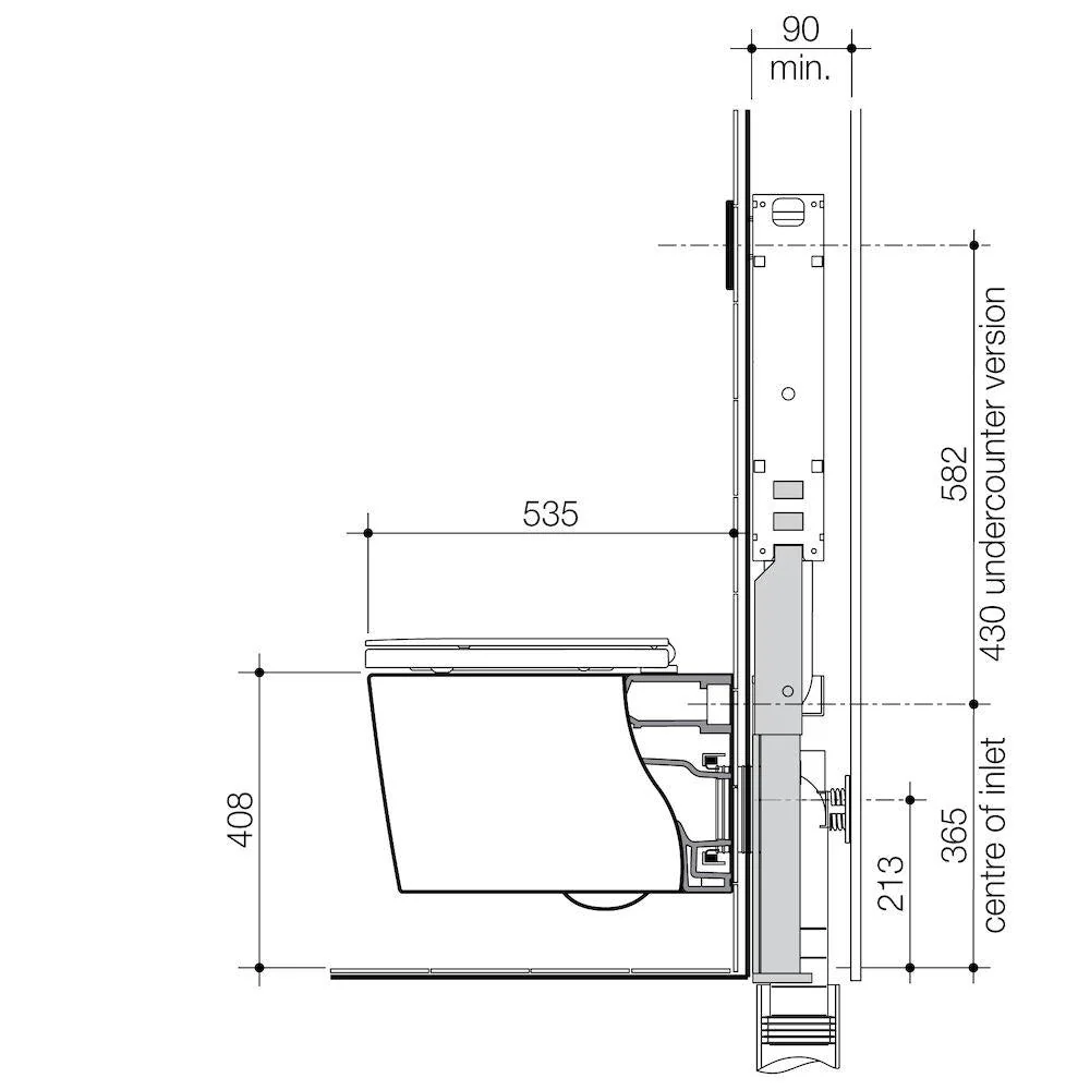 Caroma Liano Invisi Series II Wall Hung Suite - Image 2