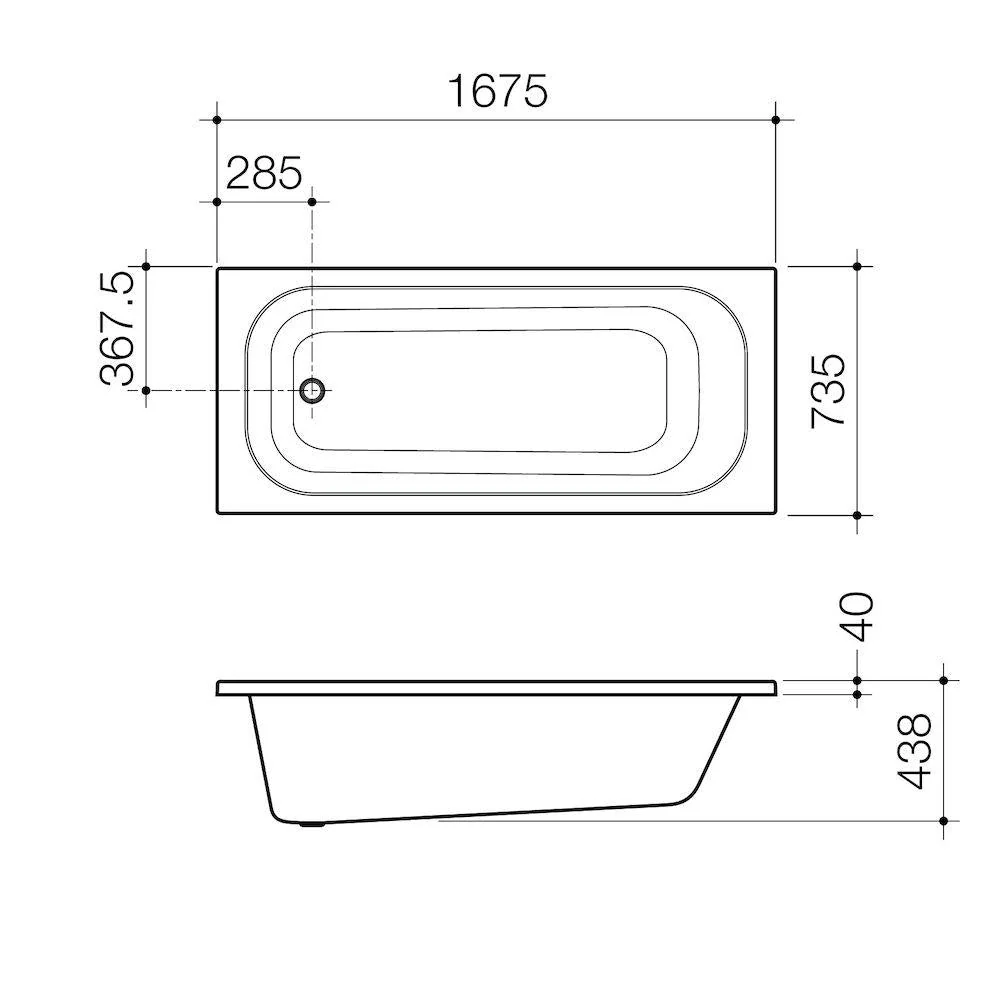 Caroma Luna 1675 Island Bath - Image 3