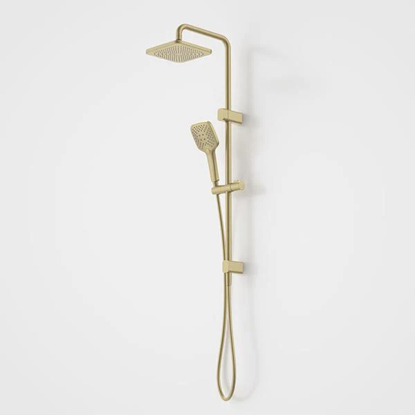Caroma Luna Multifunction Rail Shower with Overhead - Brushed Brass