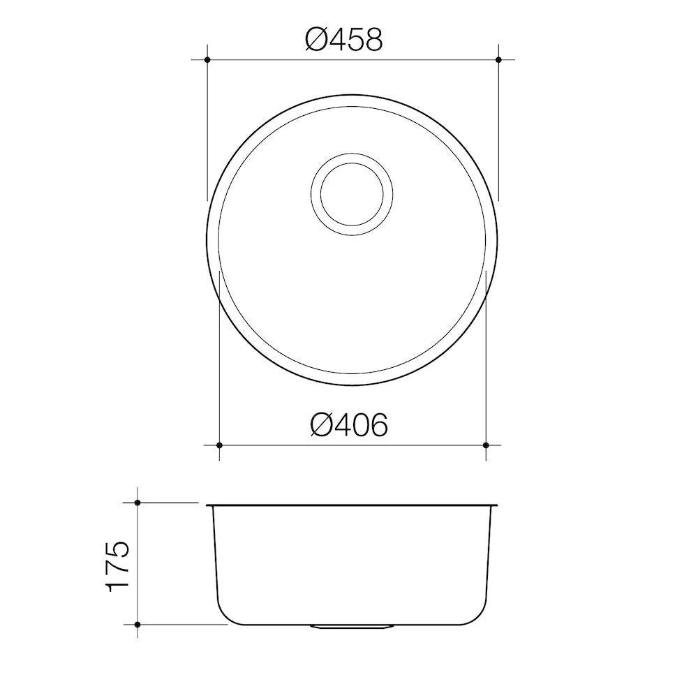 Caroma Luna Round Bowl Sink - Image 2