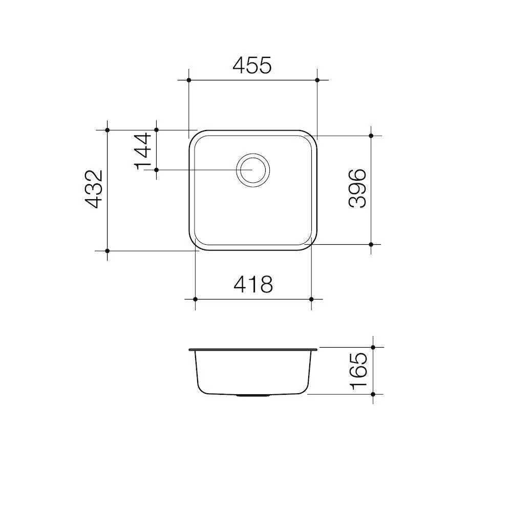 Caroma Luna Single Bowl Sink - Image 2