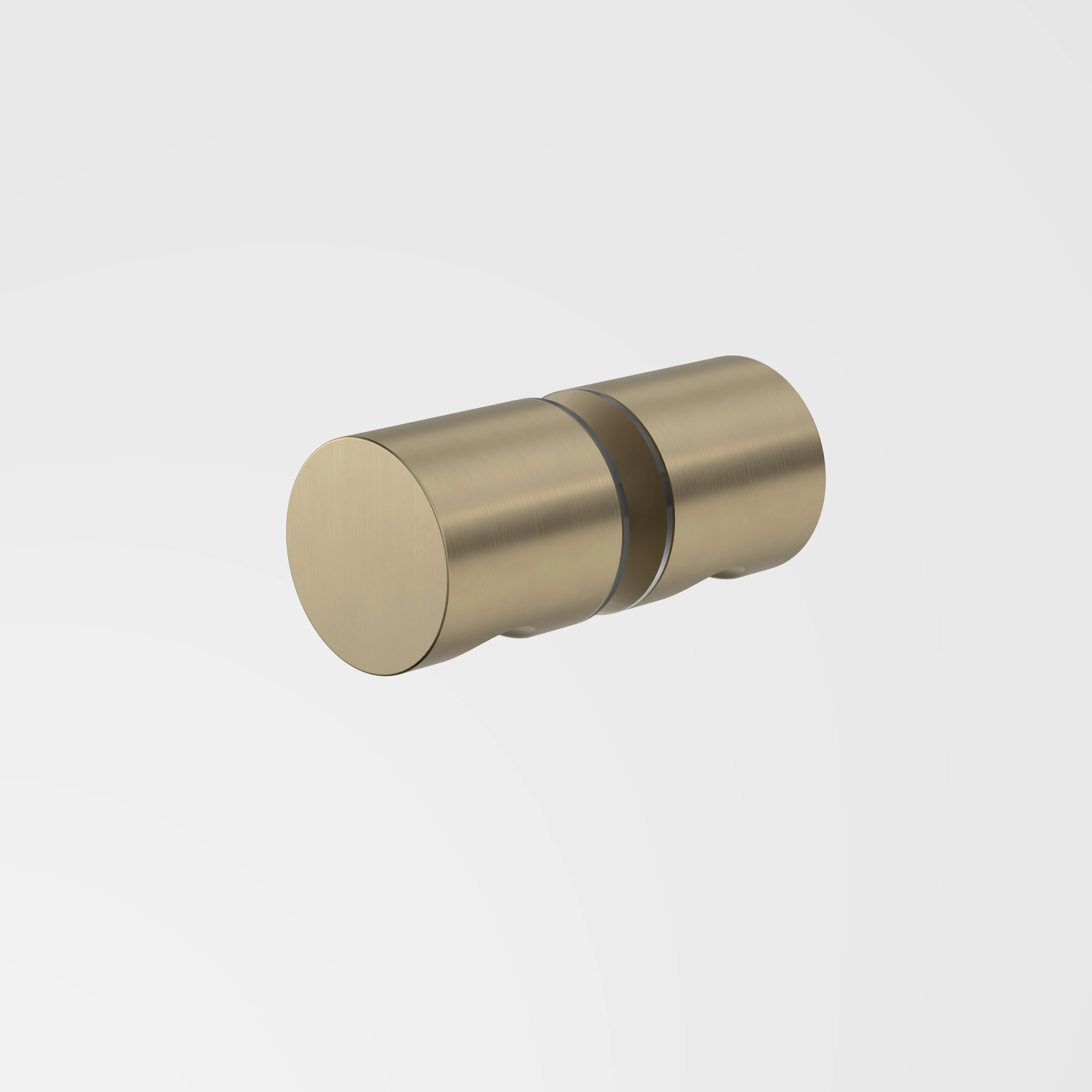 Caroma Shower Door Handle Round - Brushed Brass