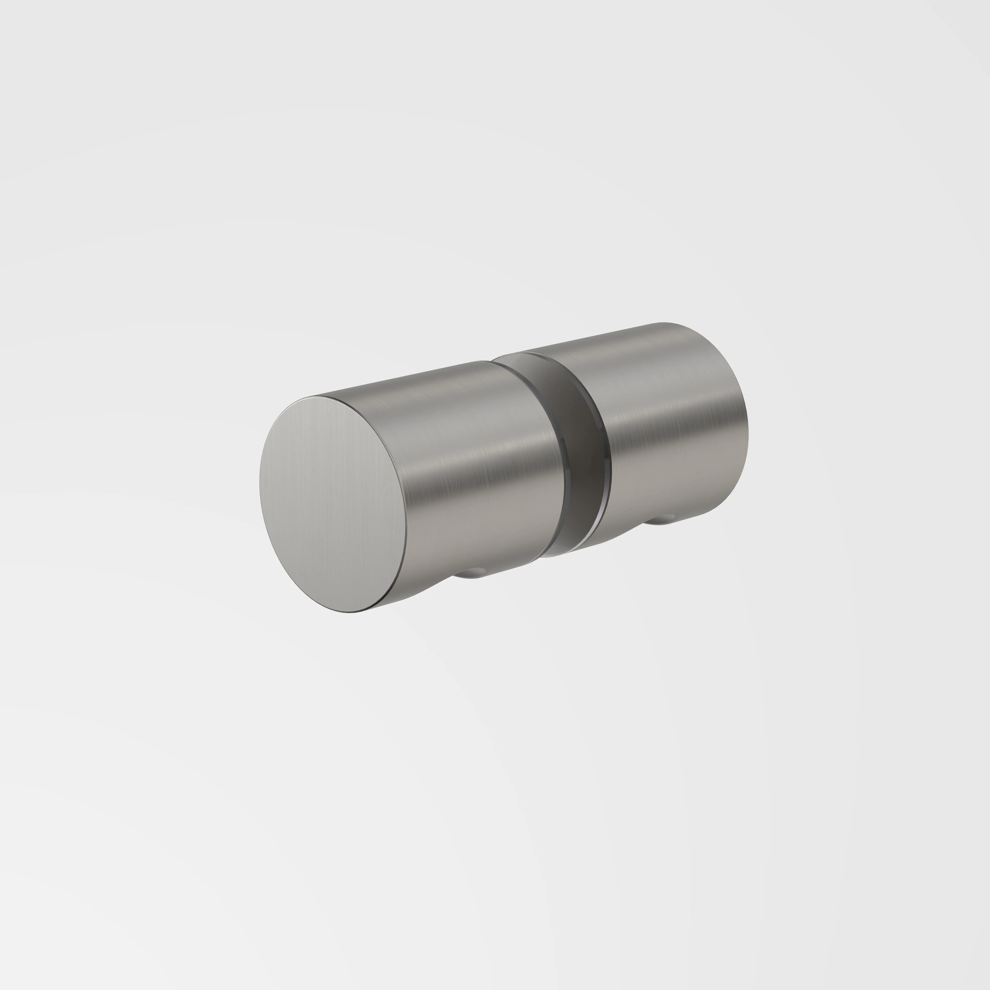 Caroma Shower Door Handle Round - Brushed Nickel