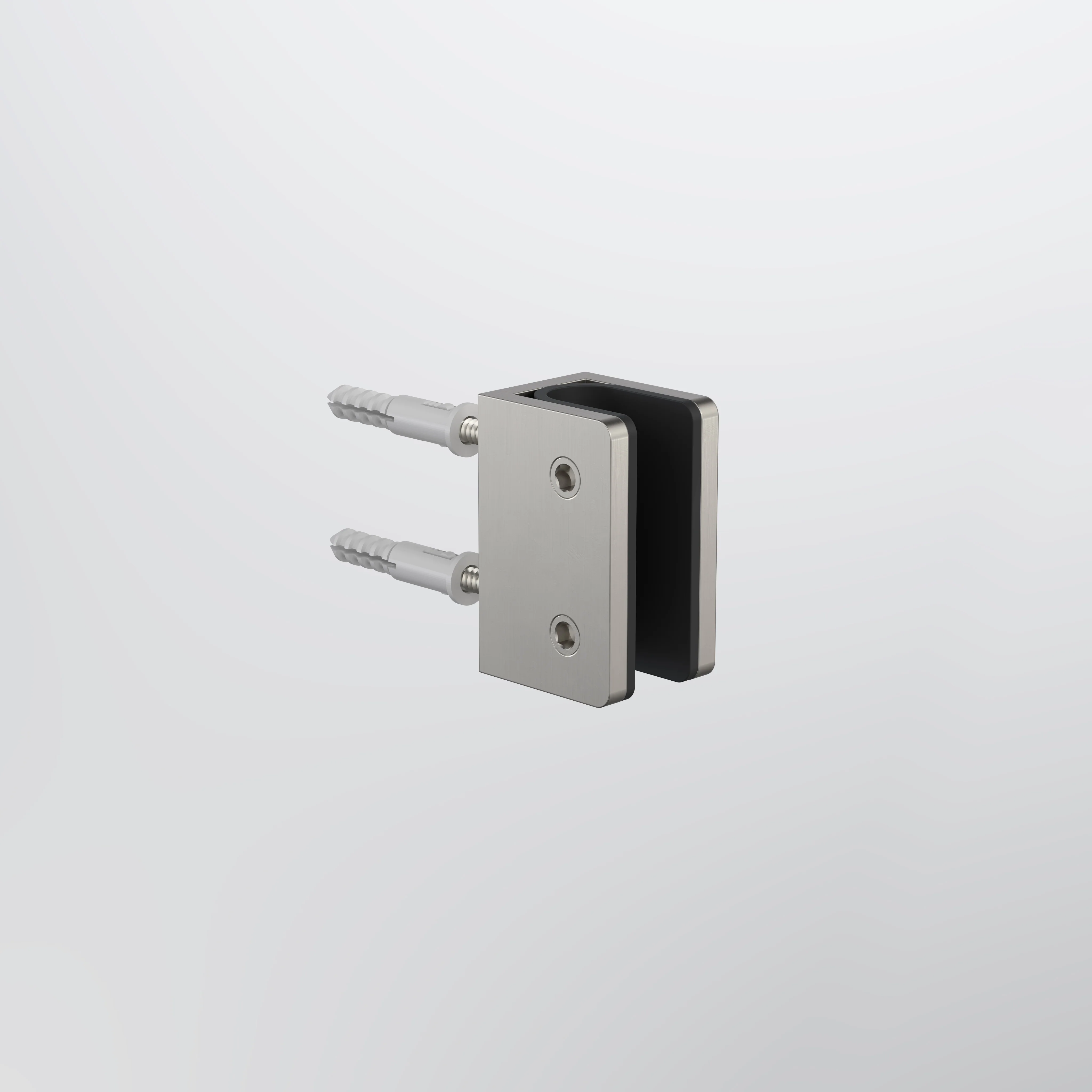 Caroma Shower Glass U Bracket - Brushed Nickel - Image 2