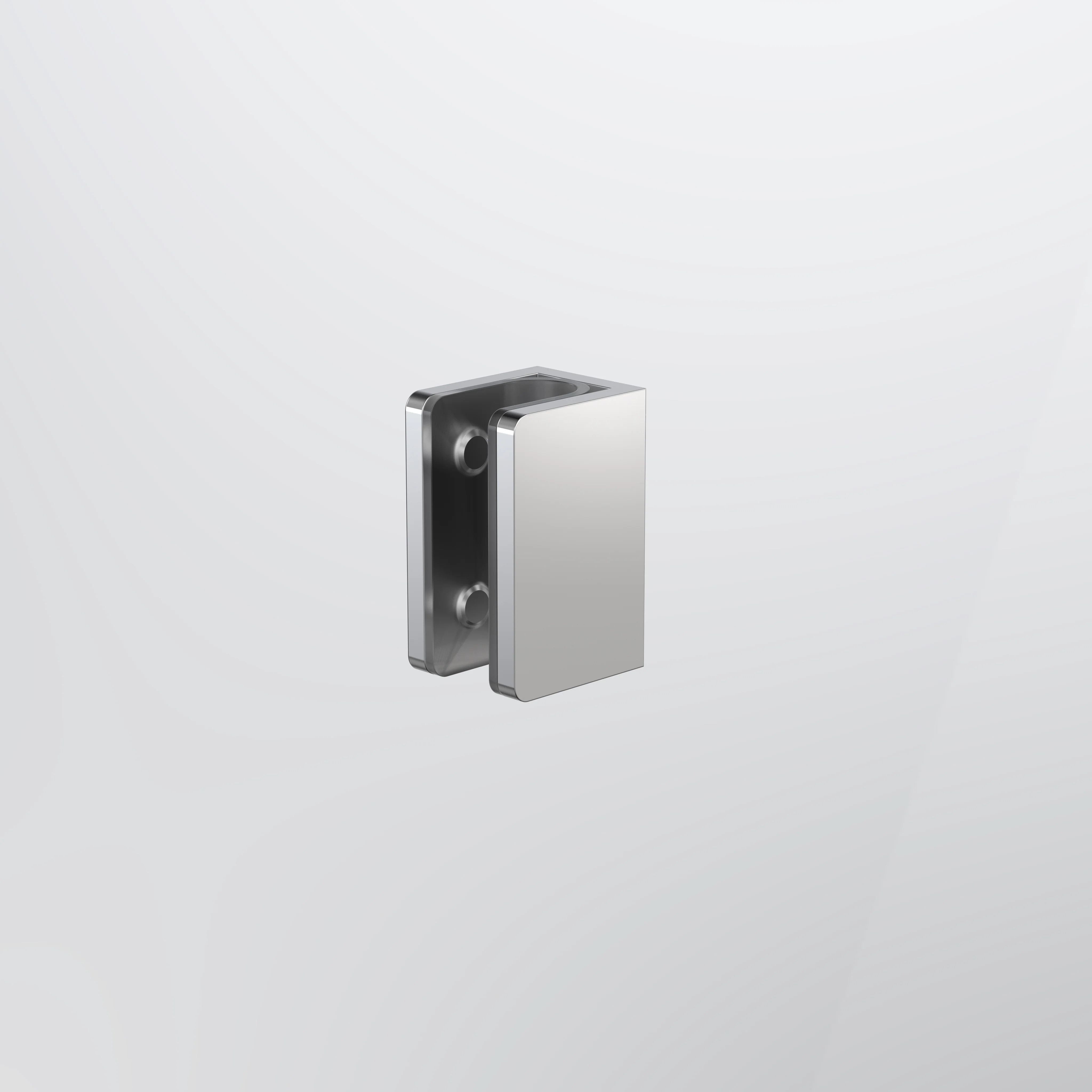 Caroma Shower Glass U Bracket - Polished Stainless Steel