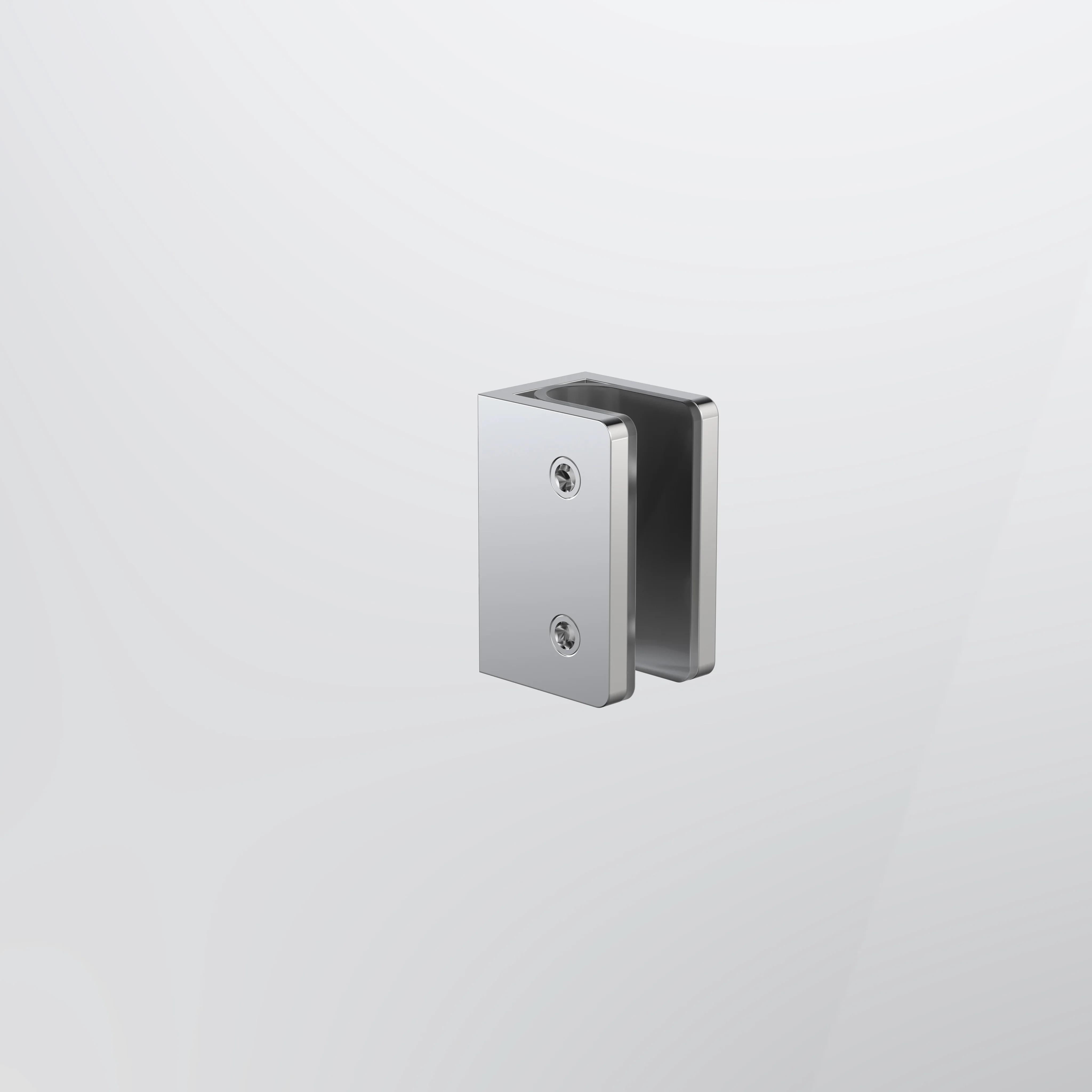 Caroma Shower Glass U Bracket - Polished Stainless Steel - Image 2