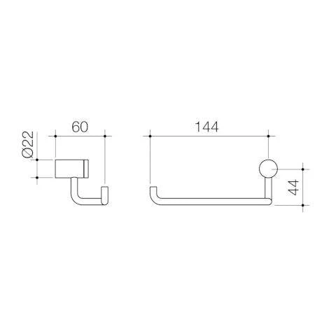 Caroma Titan Stainless Steel Toilet Roll Holder - Image 2