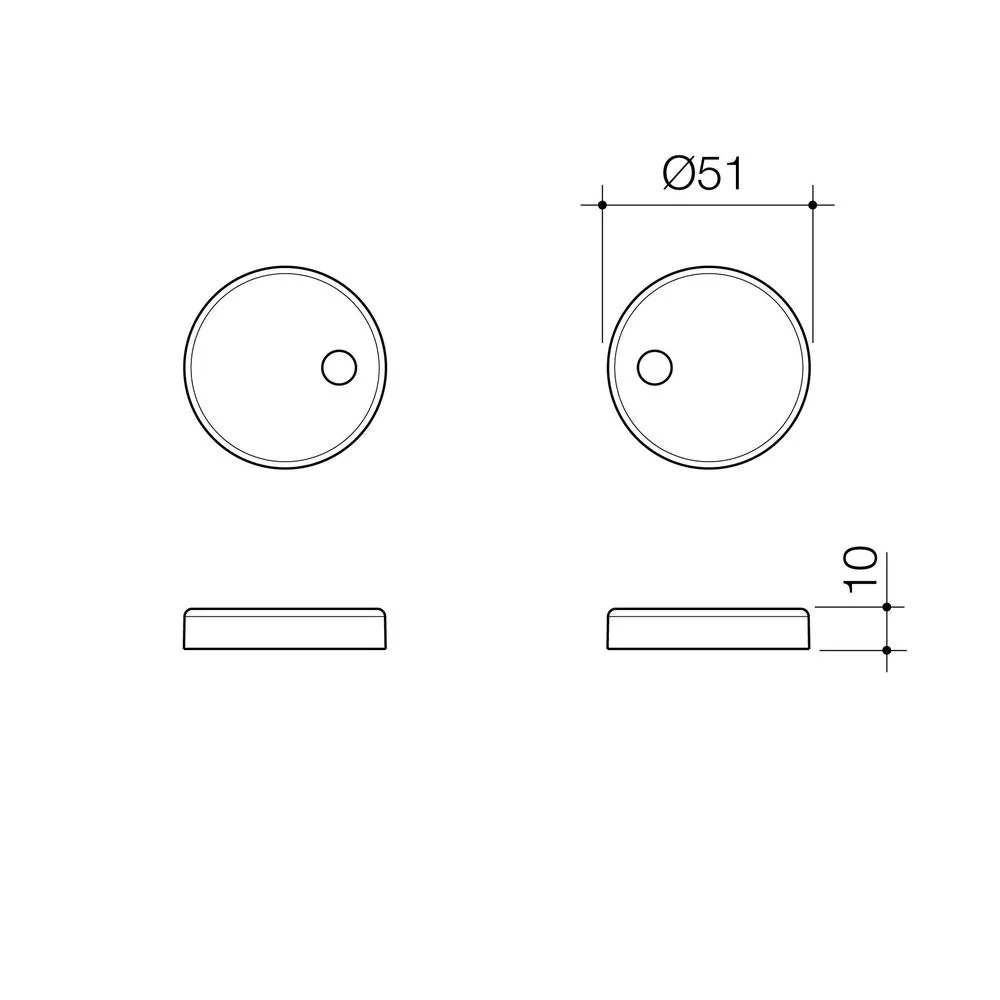 Caroma Toilet Seat Hinge Caps (Liano/Arc/Xena) - Brushed Brass - Image 2