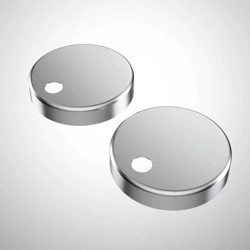 Caroma Toilet Seat Hinge Caps (Liano/Arc/Xena) - Stainless Steel
