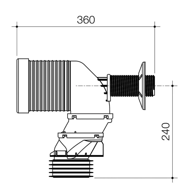 Caroma Uni-Orbital Connector - Long - Image 2