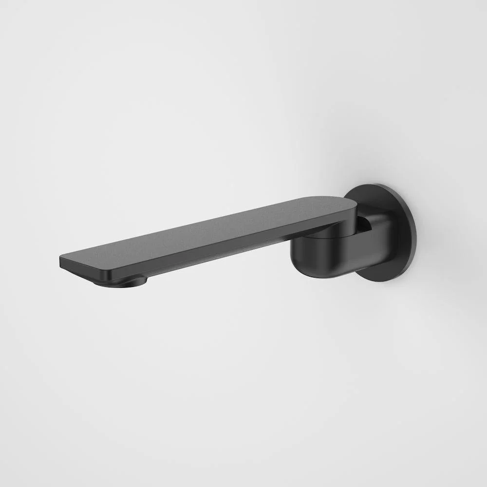 Caroma Urbane II 220mm Bath Swivel Outlet Round Plate - Black Matte