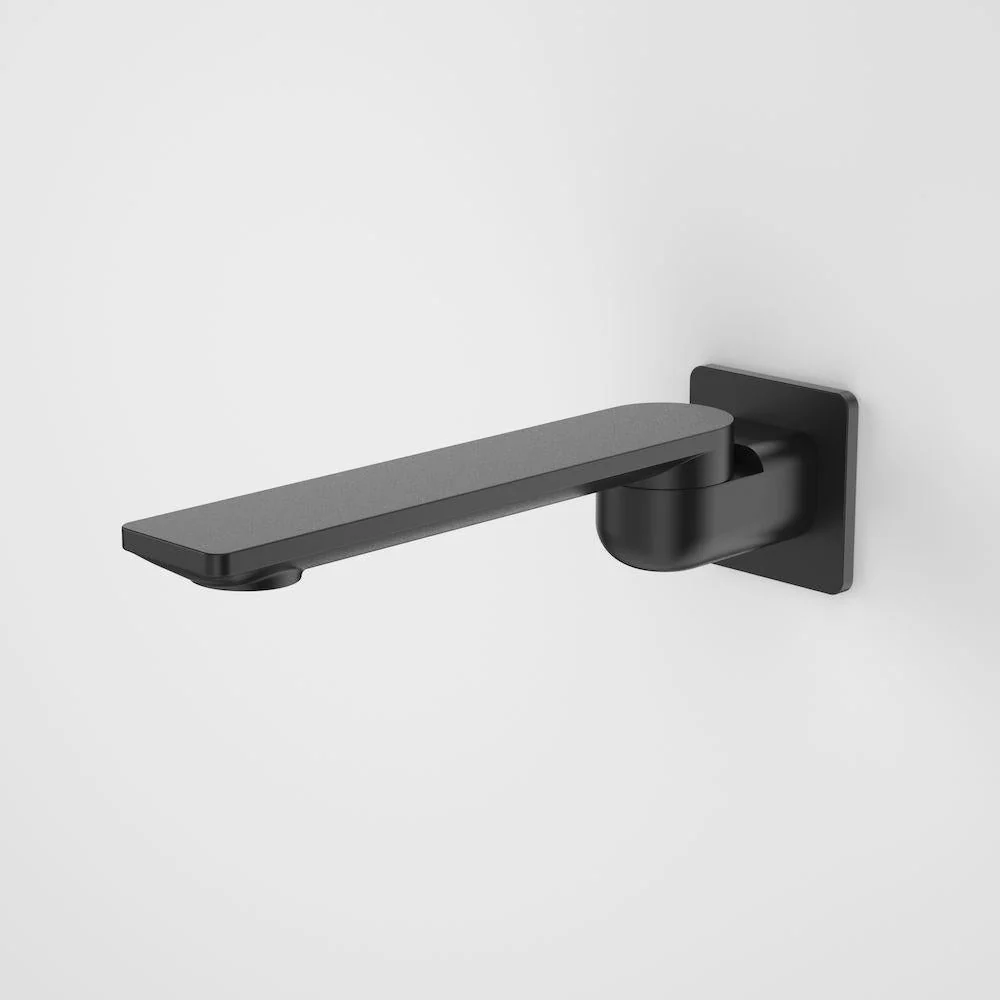 Caroma Urbane II 220mm Bath Swivel Outlet Square Plate - Black Matte