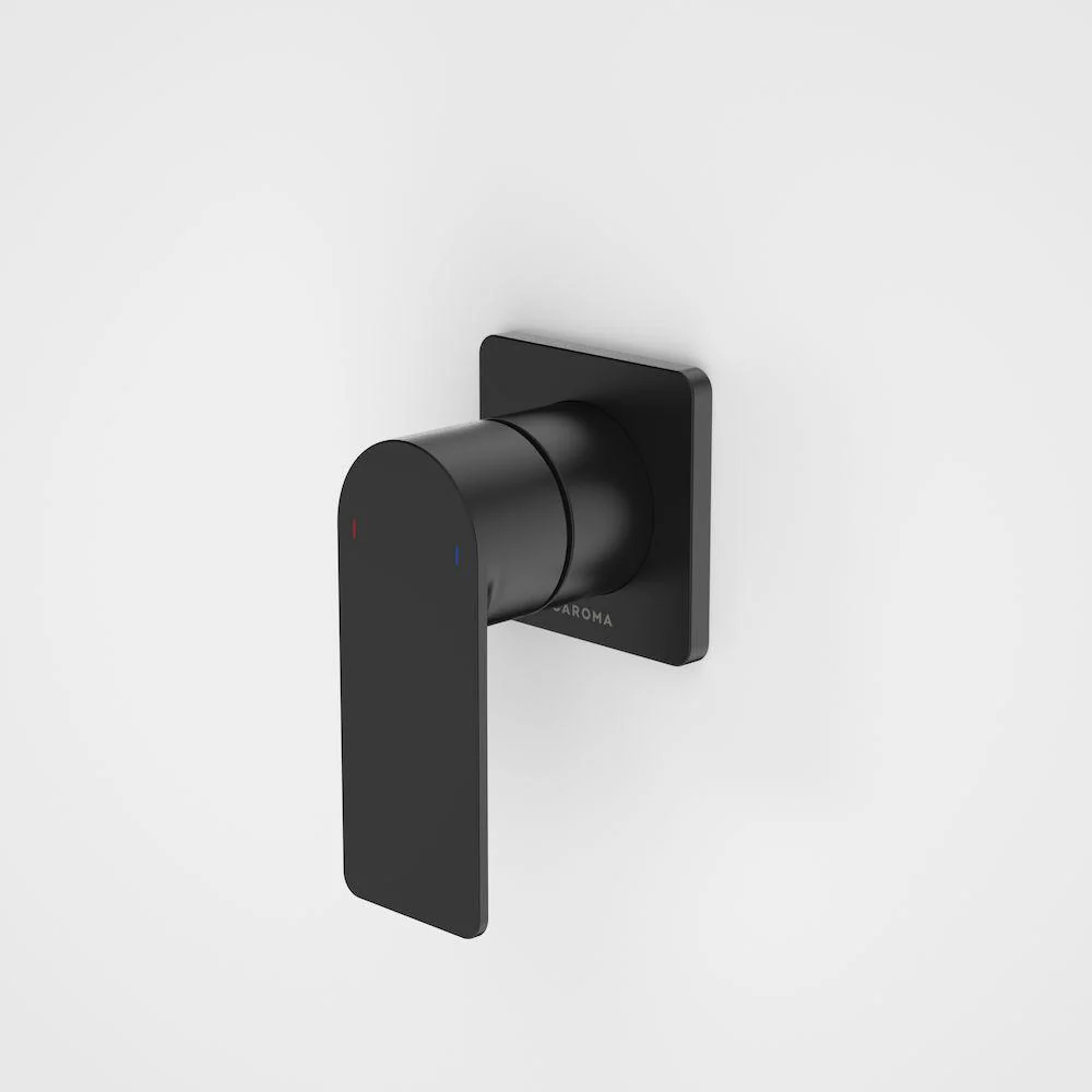Caroma Urbane II Bath / Shower Mixer Square Plate - Black Matte