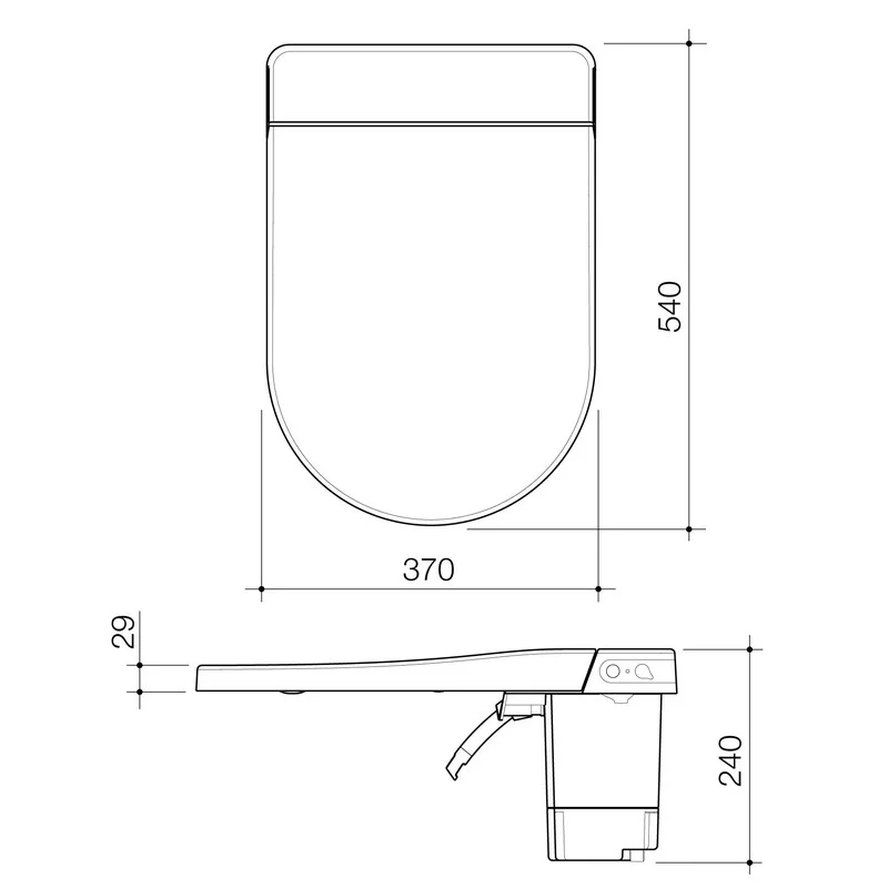 Caroma Urbane II Cleanflush Wall Faced Bidet Toilet Suite - Image 7