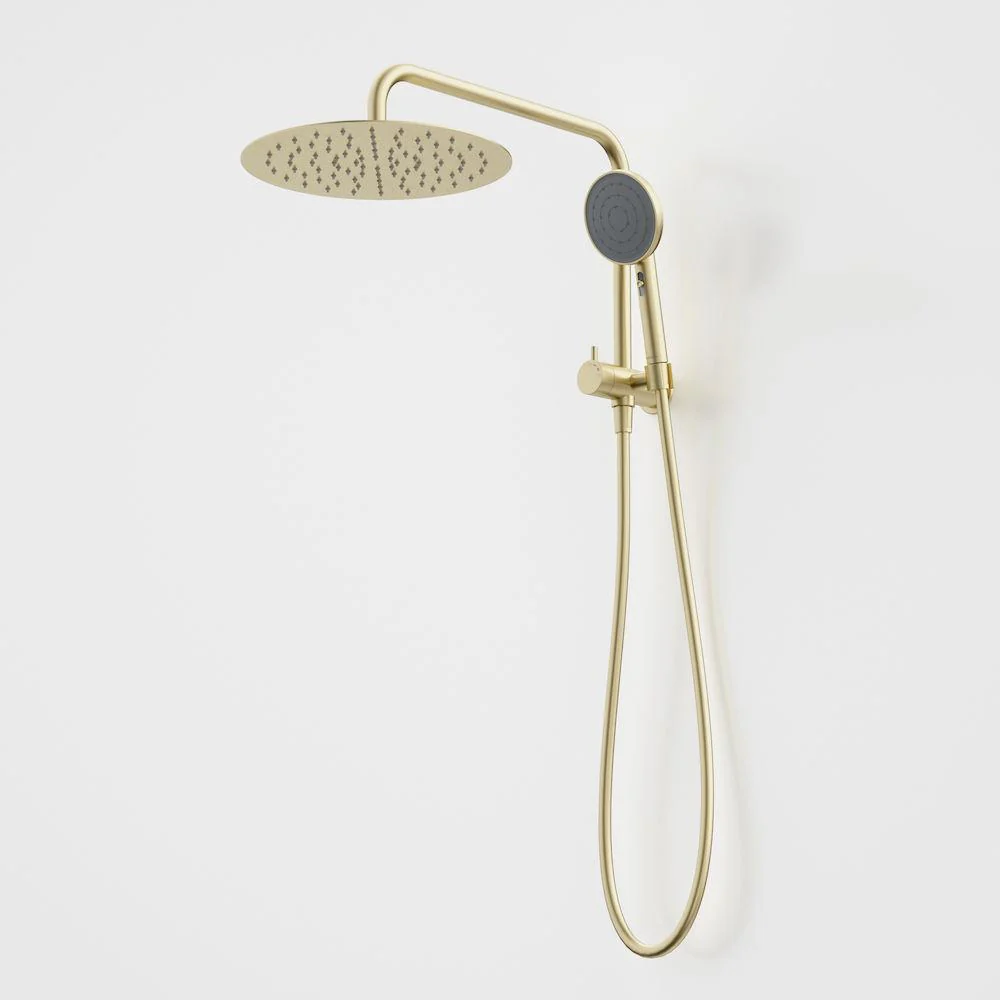 Caroma Urbane II Compact Twin Shower - Brushed Brass