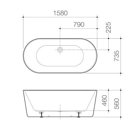 Caroma Urbane II Freestanding Bath - Image 2