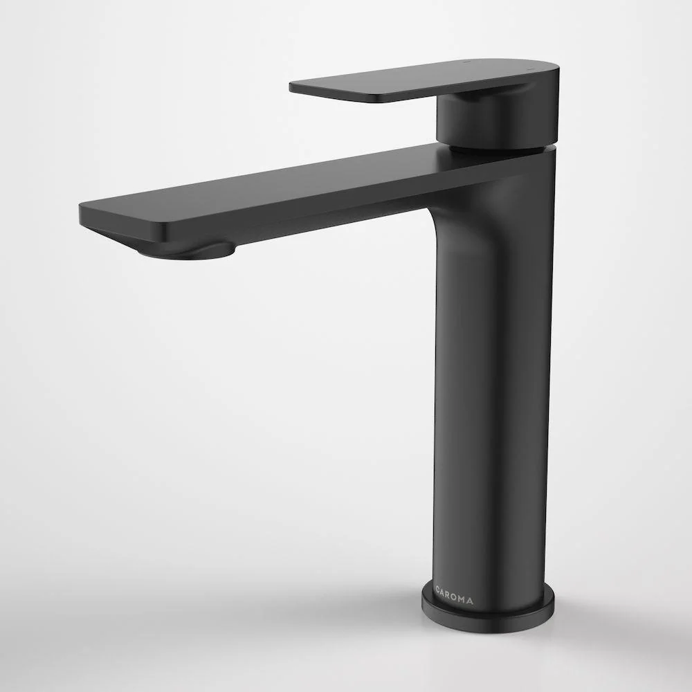 Caroma Urbane II Mid Tower Basin Mixer - Black Matte