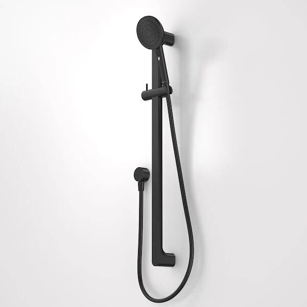 Caroma Urbane II Universal Rail Shower - Matte Black