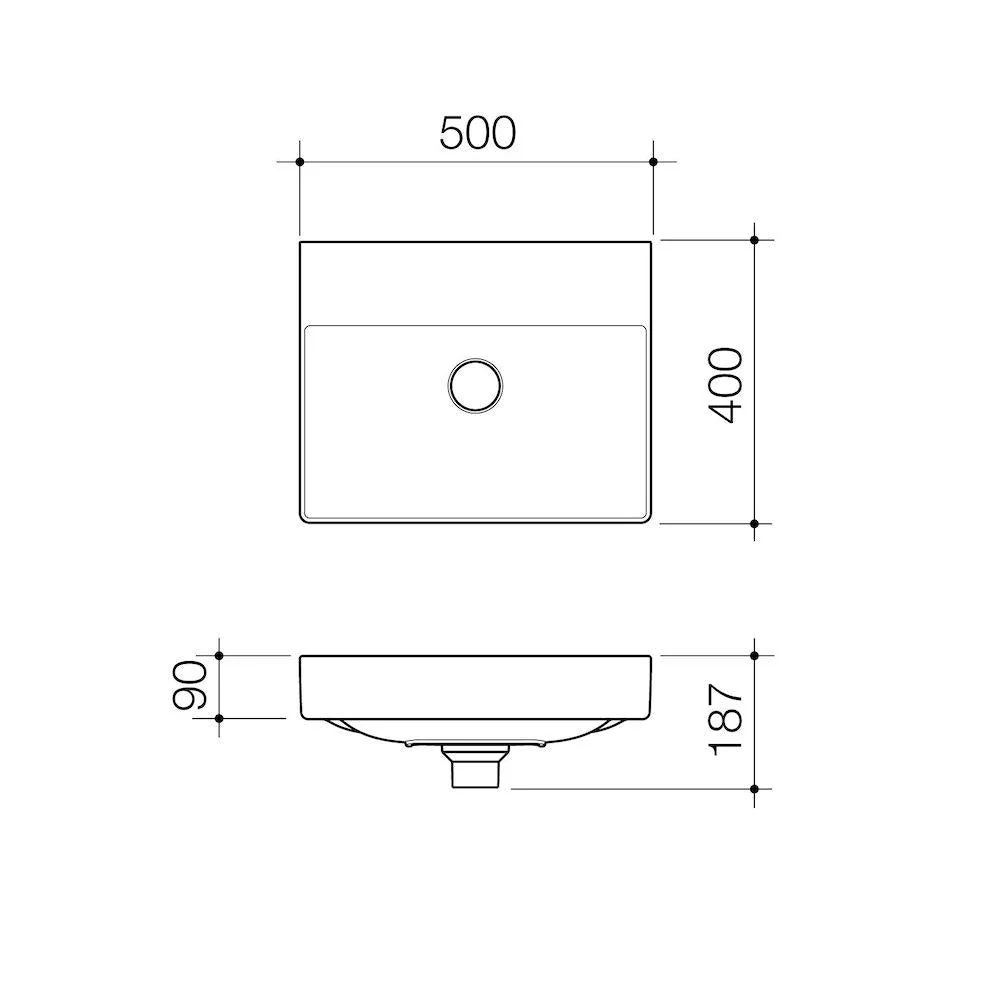 Caroma Urbane II Wall Basin - Image 3
