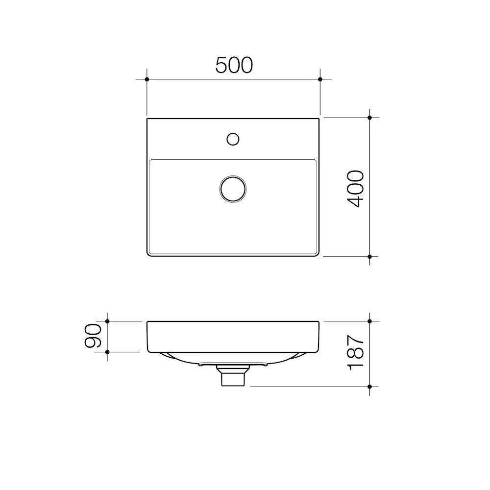 Caroma Urbane II Wall Basin - Image 4
