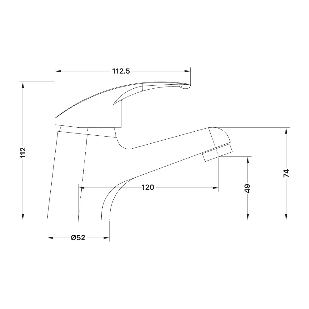Mixx Cayenne Basin Mixer - Chrome - Image 2