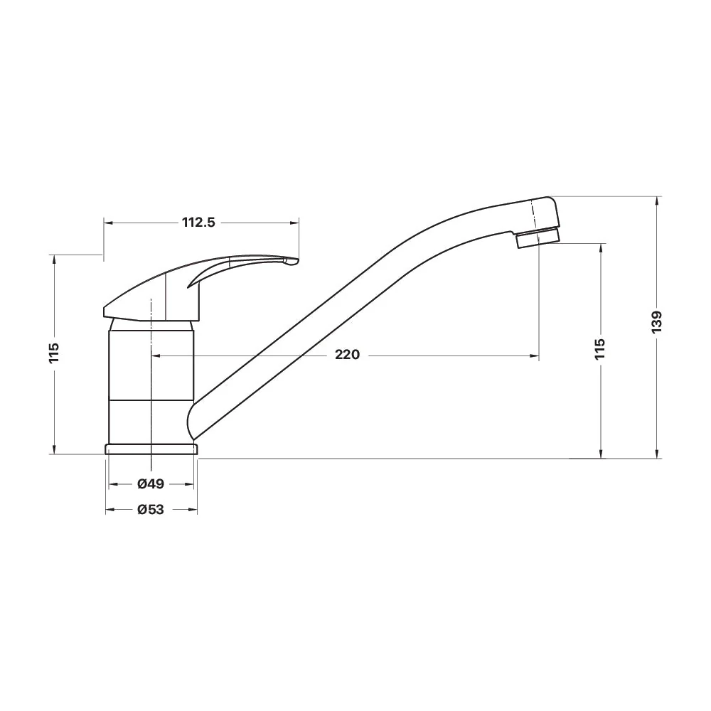 Mixx Cayenne Sink Mixer - Chrome - Image 2