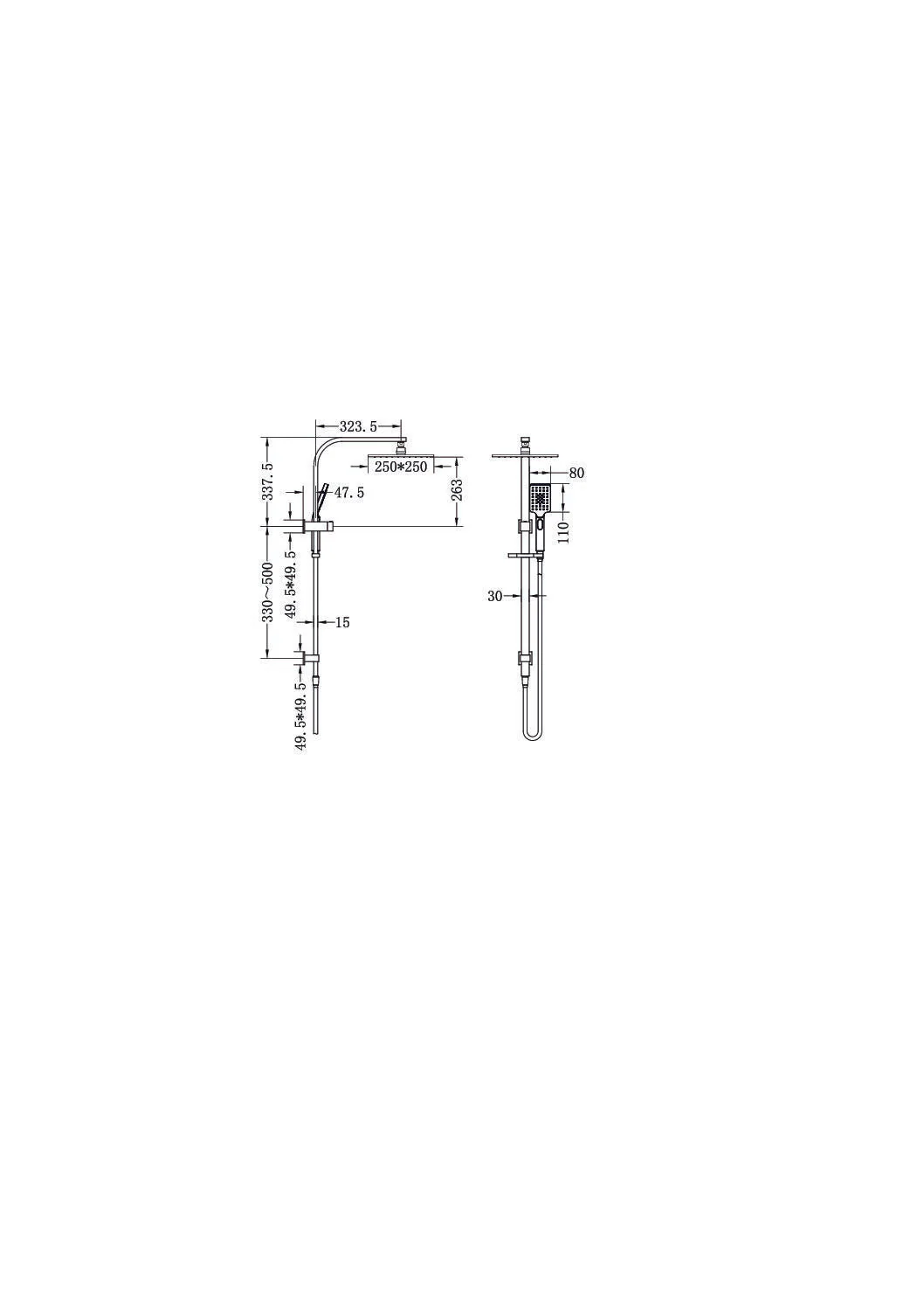 Nero Celia Twin Shower - Black Matte - Image 2