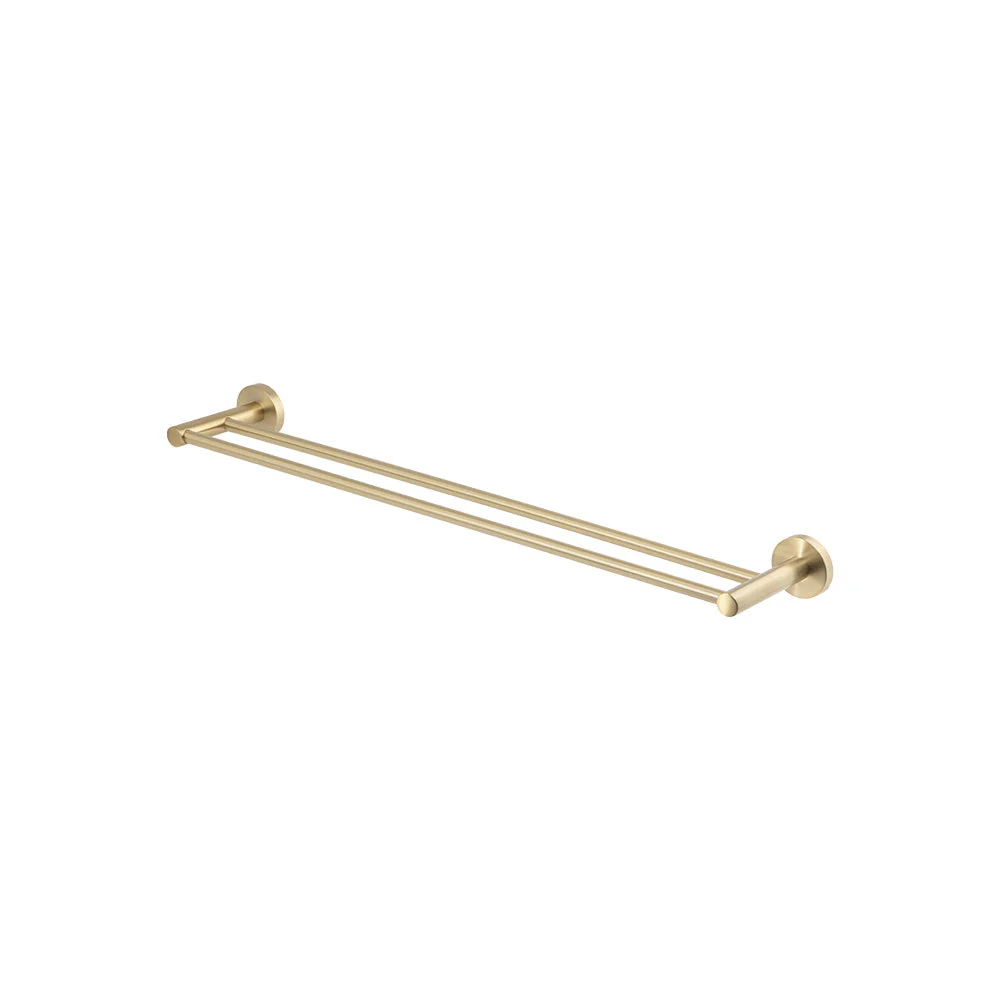 Mixx Chia Double Towel Rail 600mm - Brushed Gold